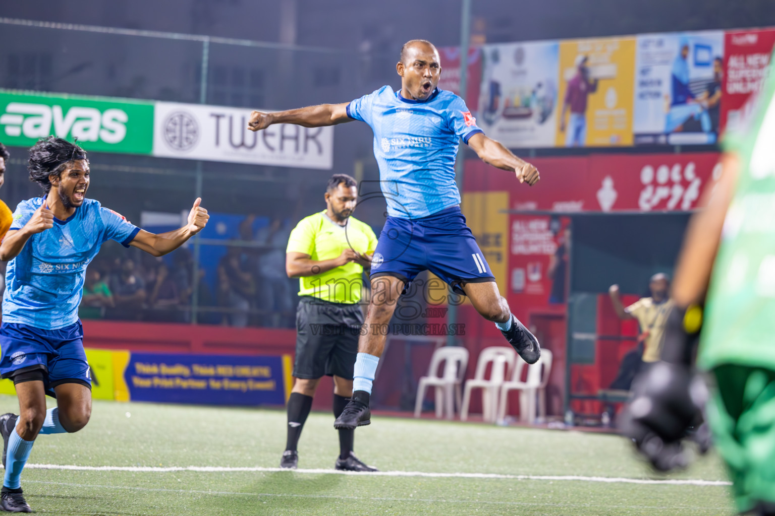 M Dhiggaru vs M Muli in Meemu Atoll Finals in Day 25 of Golden Futsal Challenge 2025 was held on Wednesday , 28th January 2025, in Hulhumale', Maldives. Photos: Ismail Thoriq / images.mv