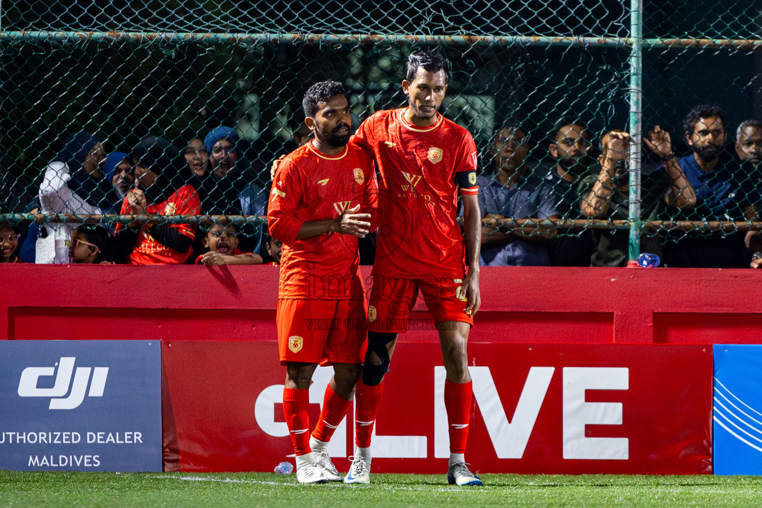 GA Dhevvadhoo vs GA Maamendhoo in Day 14 of Golden Futsal Challenge 2025 was held on Saturday, 18th January 2025, in Hulhumale', Maldives. Photos: Nausham Waheed / images.mv