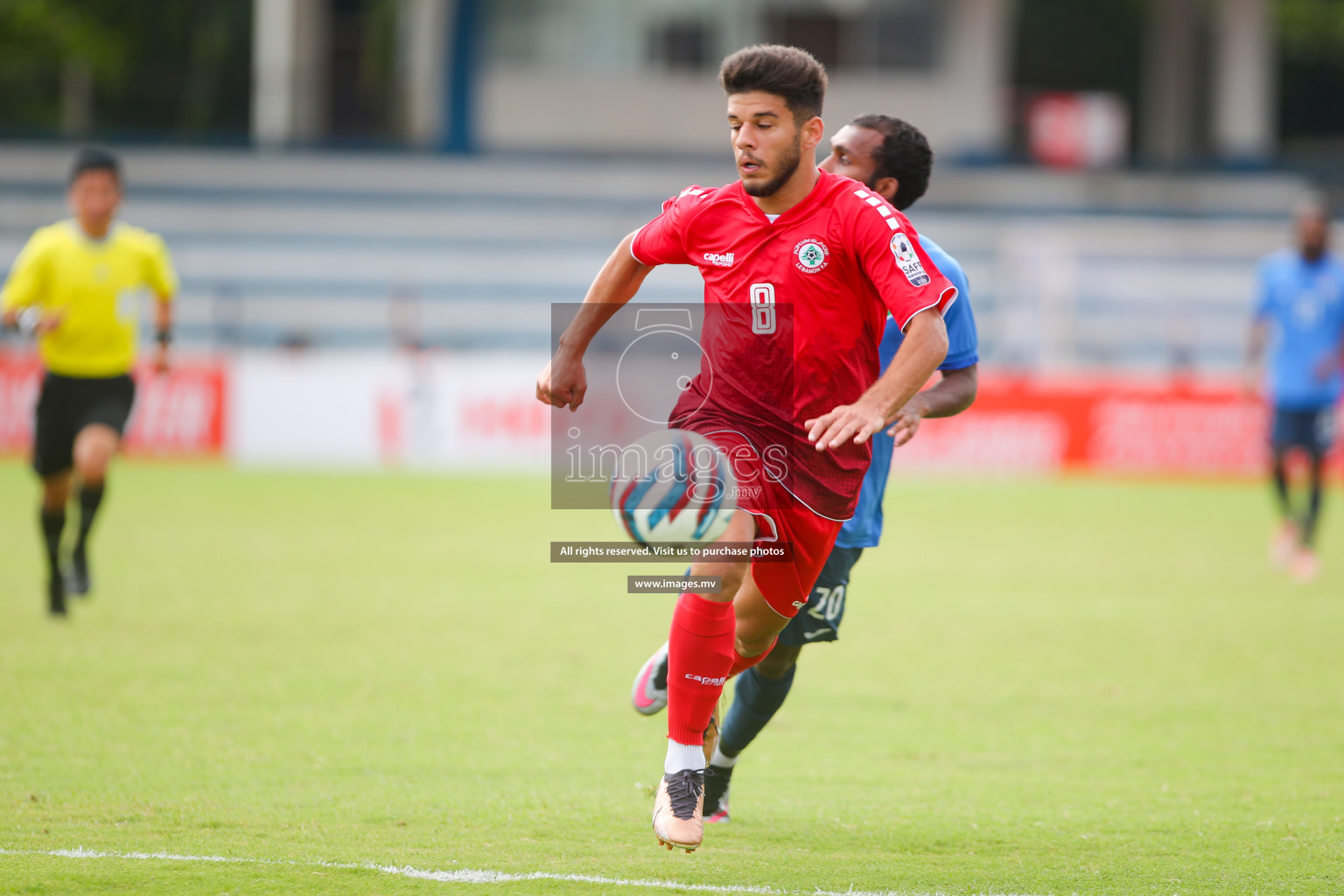 Lebanon vs Maldives in SAFF Championship 2023 held in Sree Kanteerava Stadium, Bengaluru, India, on Tuesday, 28th June 2023. Photos: Nausham Waheed, Hassan Simah / images.mv