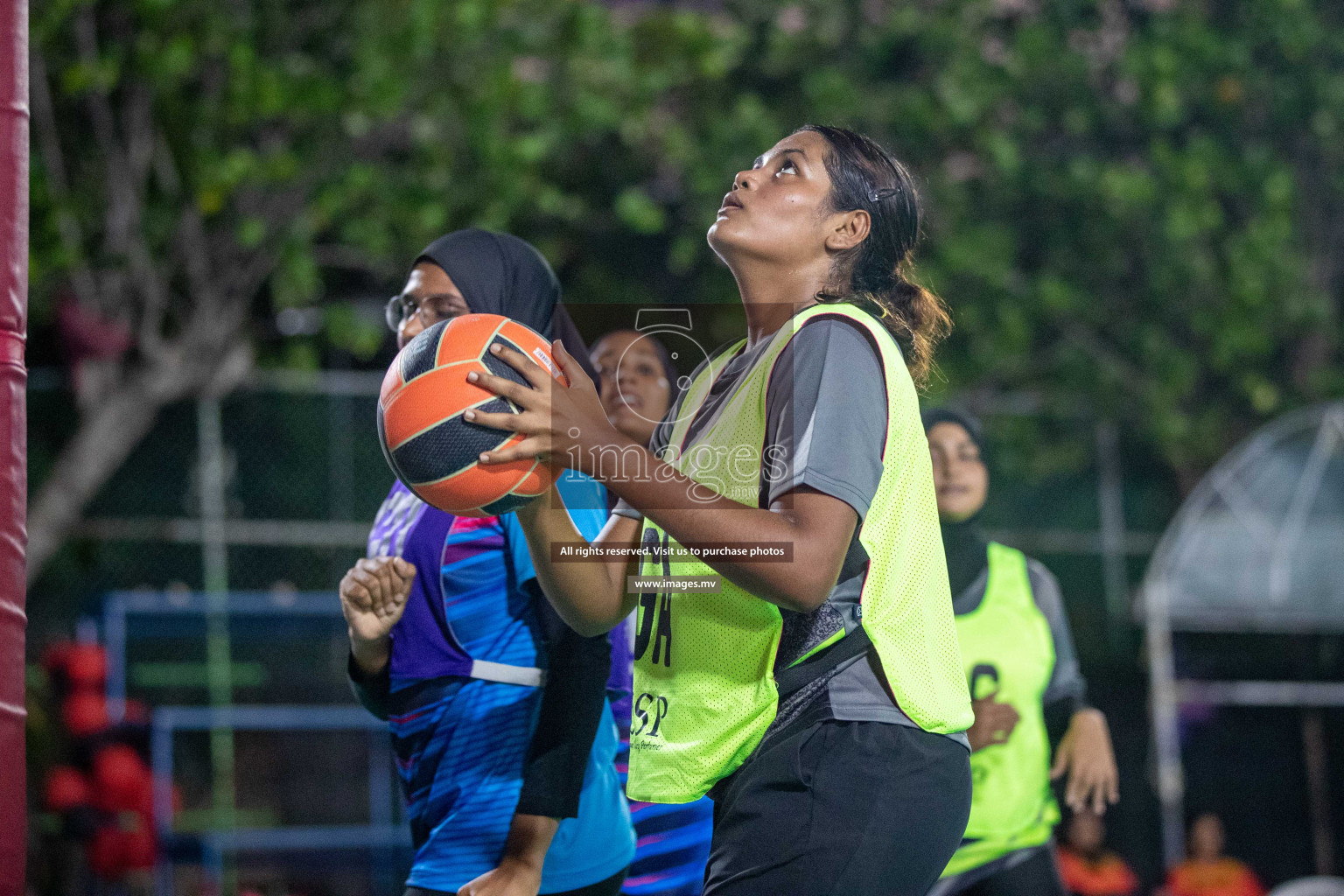 Day 6 of 20th Milo National Netball Tournament 2023, held in Synthetic Netball Court, Male', Maldives on 4th June 2023 Photos: Nausham Waheed/ Images.mv