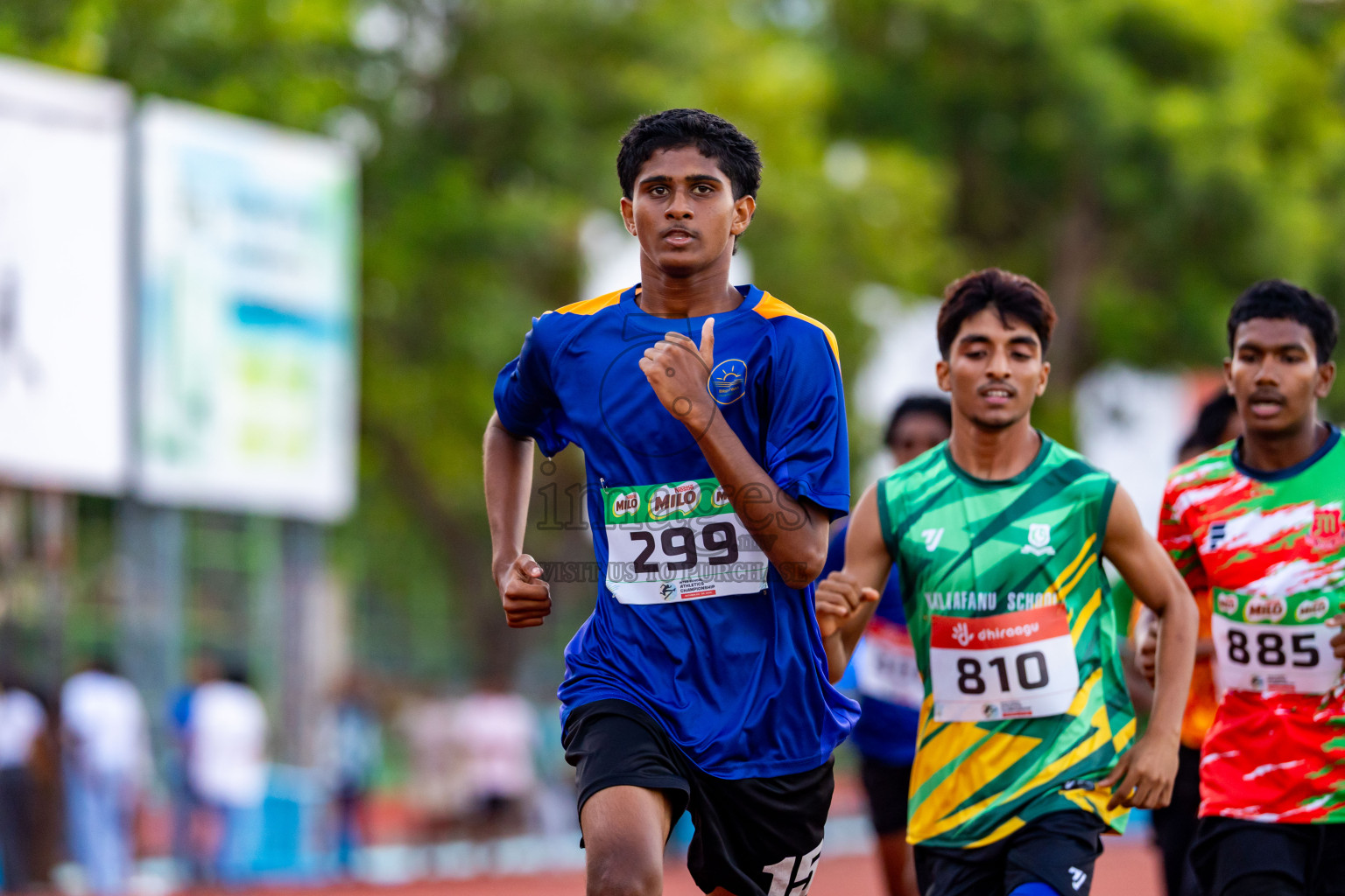 Day 4 of Inter-school Athletics Championship 2025 held in Ekuveni Synthetic Track, Male', Maldives on Thursday, 09th October 2025. Photos by: Nausham Waheed / Images.mv