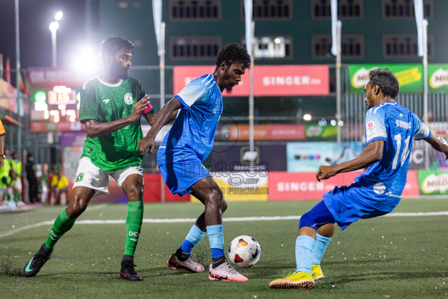 CLUB HDC vs CLUB FEN in Club Maldives Cup 2024 held in Rehendi Futsal Ground, Hulhumale', Maldives on Monday, 23rd September 2024. 
Photos: Mohamed Mahfooz Moosa / images.mv