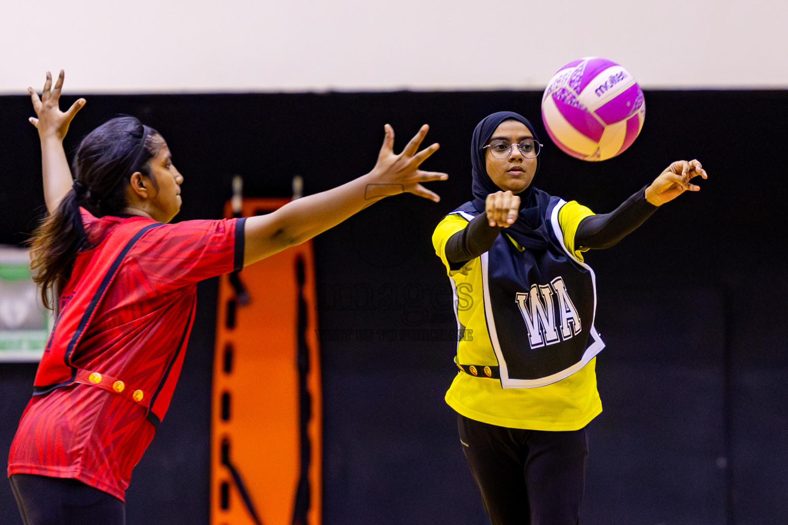 C Matrix vs KYRC in Day 2 of 24th Milo Netball Association Championship held in Social Center at Male', Maldives on Tuesday, 2nd September 2025. Photos: Nausham Waheed / images.mv