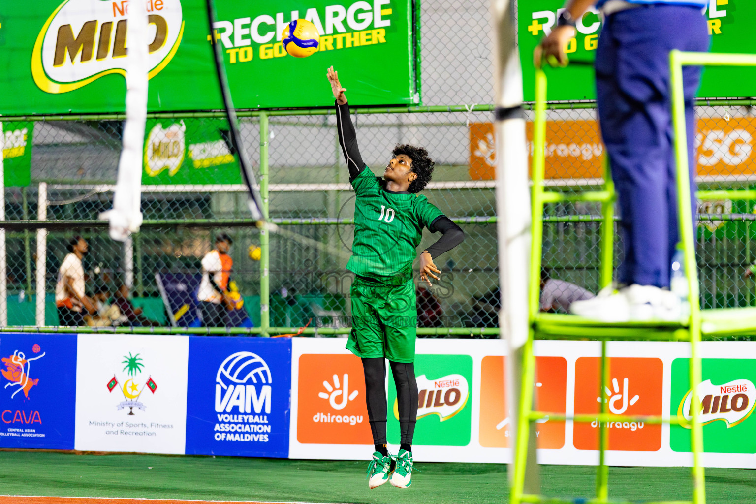 Semi Finals of Milo National Junior Volleyball Championship 2025 Day 5 was held on Thursday, 27th November 2025 at Ekuveni Turf Court Male', Maldives. Photos: Areef Adam / images.mv