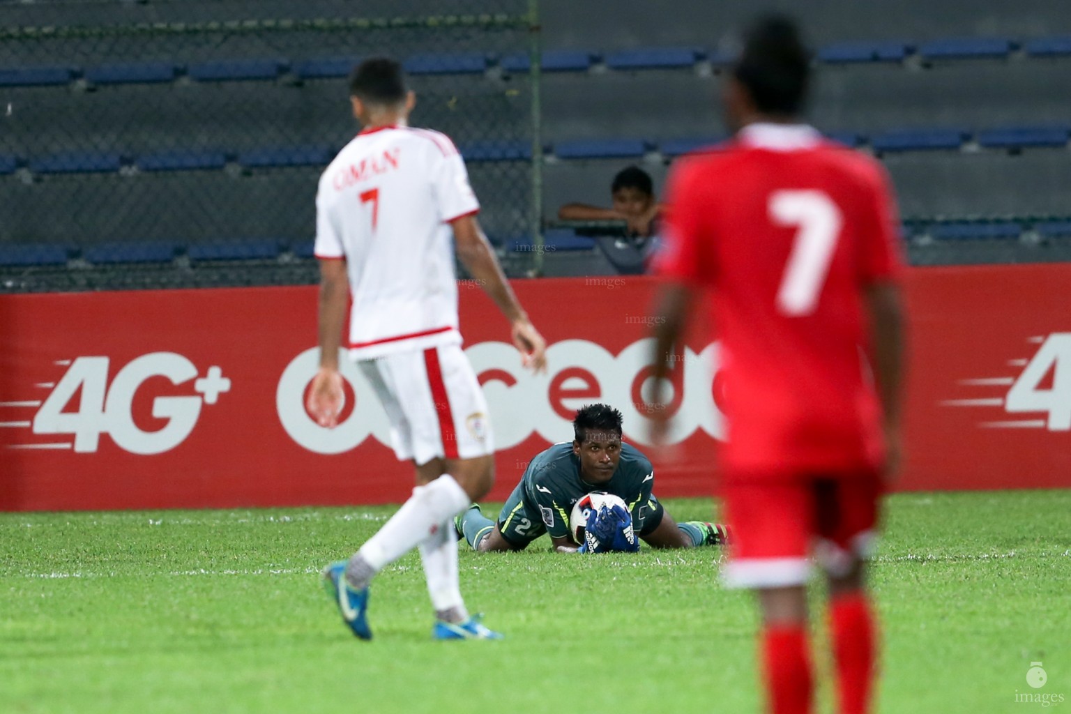 Asian Cup Qualifier between Maldives and Oman in National Stadium, on 10 October 2017 Male' Maldives. ( Images.mv Photo: Abdulla Abeedh )