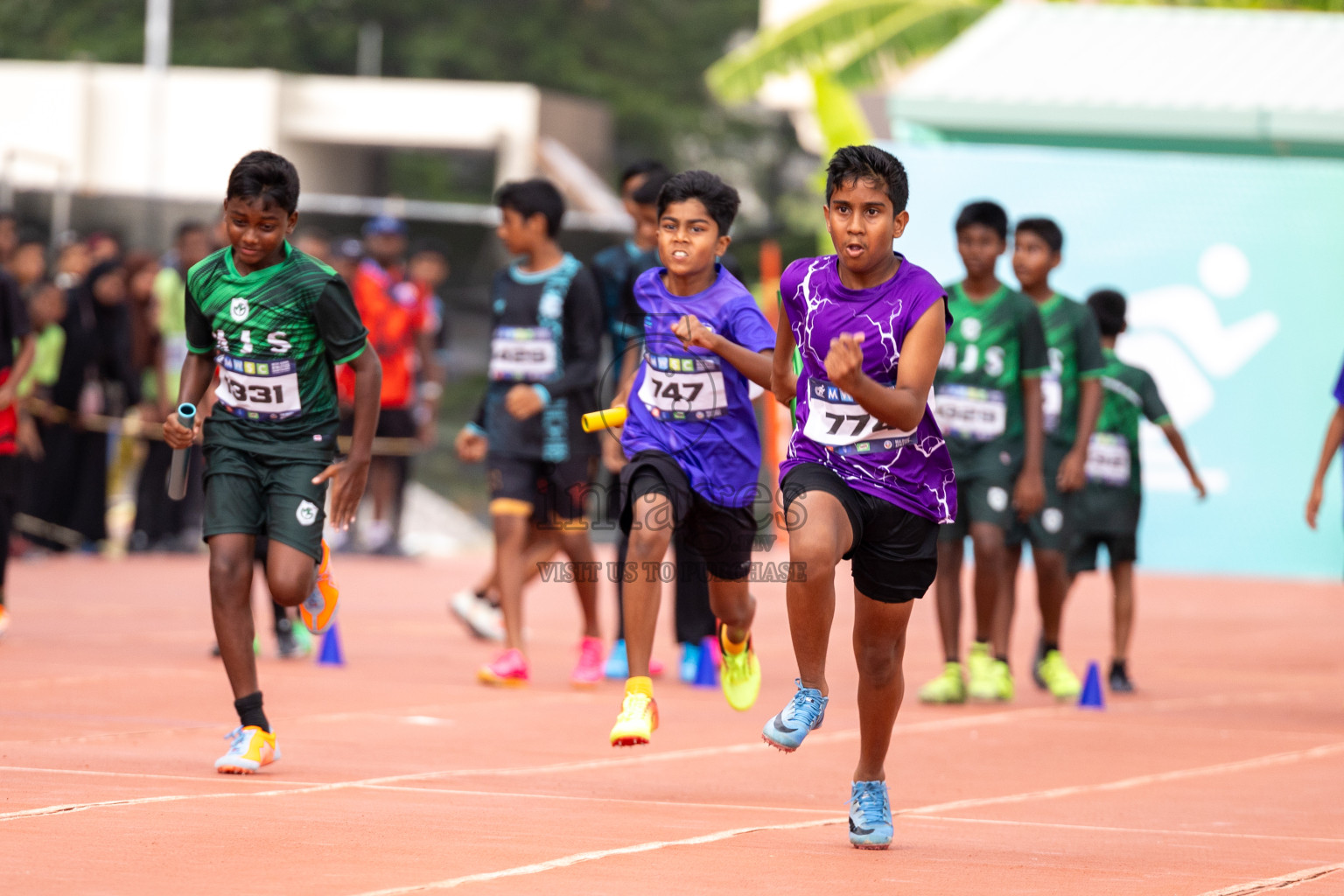 Day 6 of MWSC Interschool Athletics Championships 2024 held in Hulhumale Running Track, Hulhumale, Maldives on Thursday, 14th November 2024. Photos by: Ismail Thoriq / Images.mv