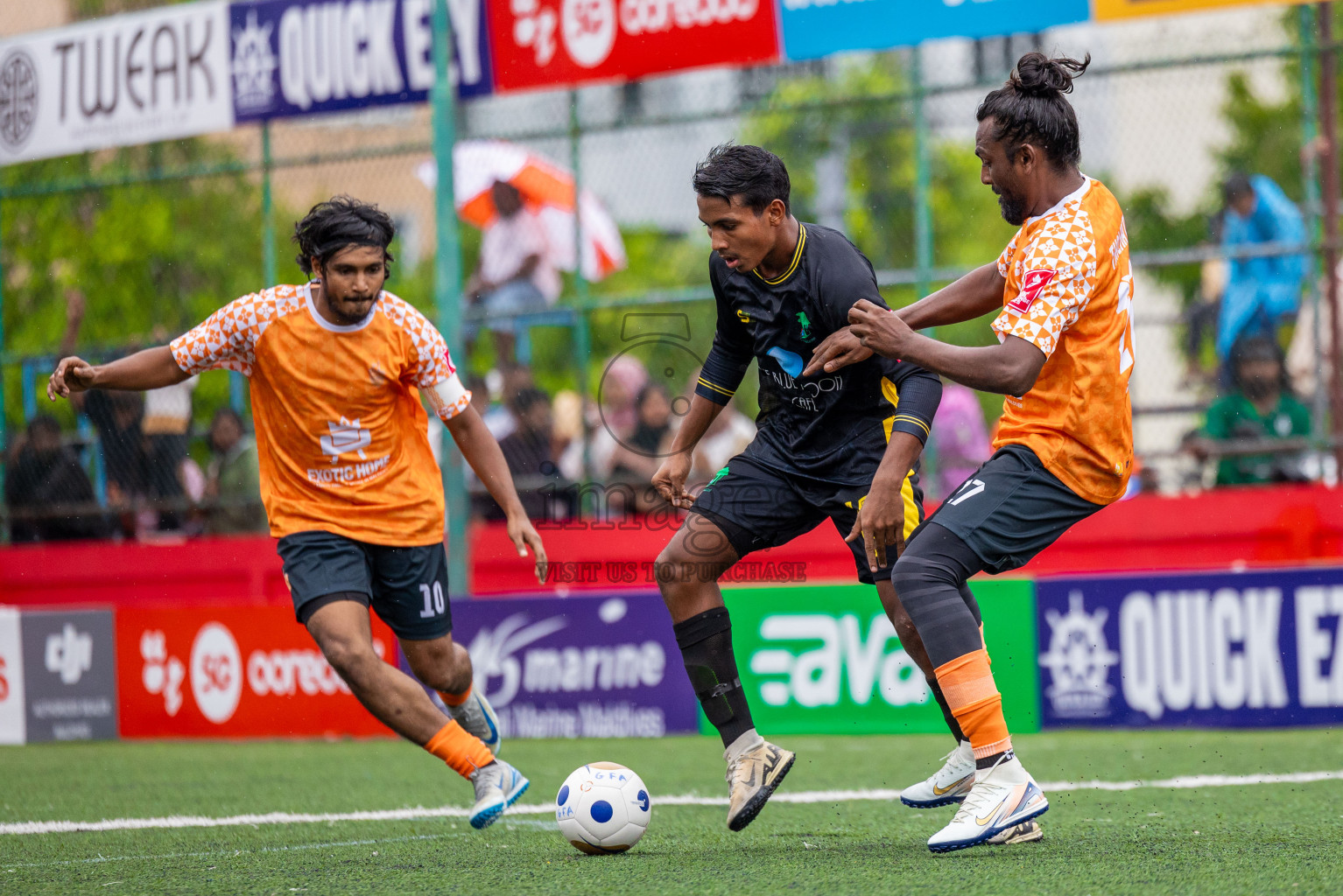 ADh Dhangethi vs ADh Hangnaameedhoo in Day 10 of Golden Futsal Challenge 2025 was held on Tuesday, 14th January 2025, in Hulhumale', Maldives Photos: Shuu Abdul Sattar / images.mv