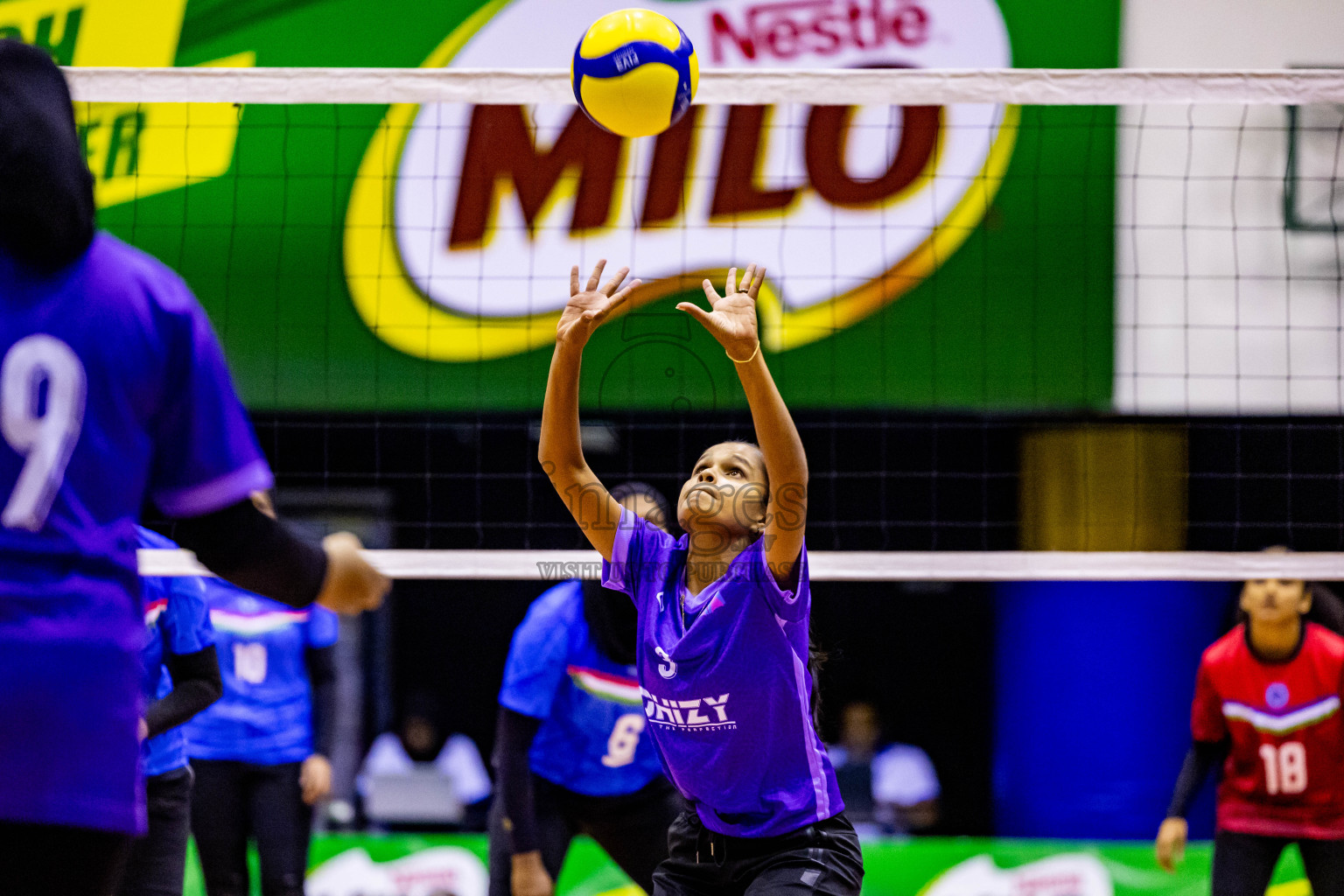 Semi Final of Women's Division of Milo VAM Cup 2024 held in Male', Maldives on Friday, 12th July 2024 at Social Center Indoor Hall Photos By: Nausham Waheed / images.mv