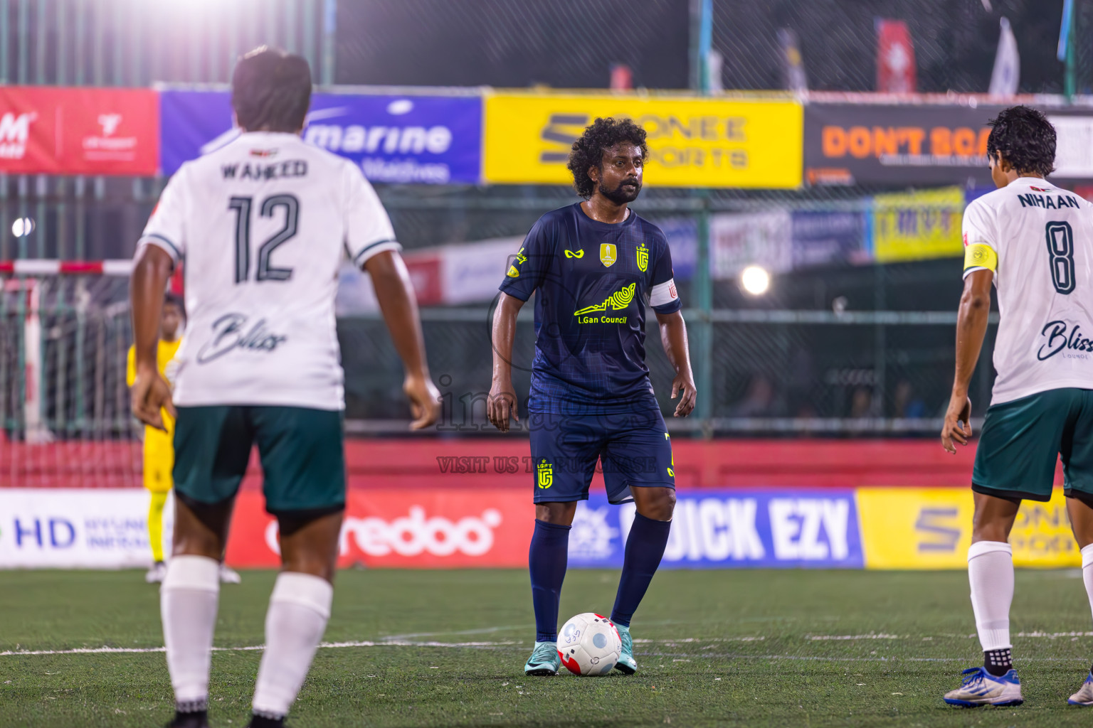 L Maabaidhoo vs L Gan in Day 16 of Golden Futsal Challenge 2024 was held on Tuesday, 30th January 2024, in Hulhumale', Maldives Photos: Ismail Thoriq / images.mv