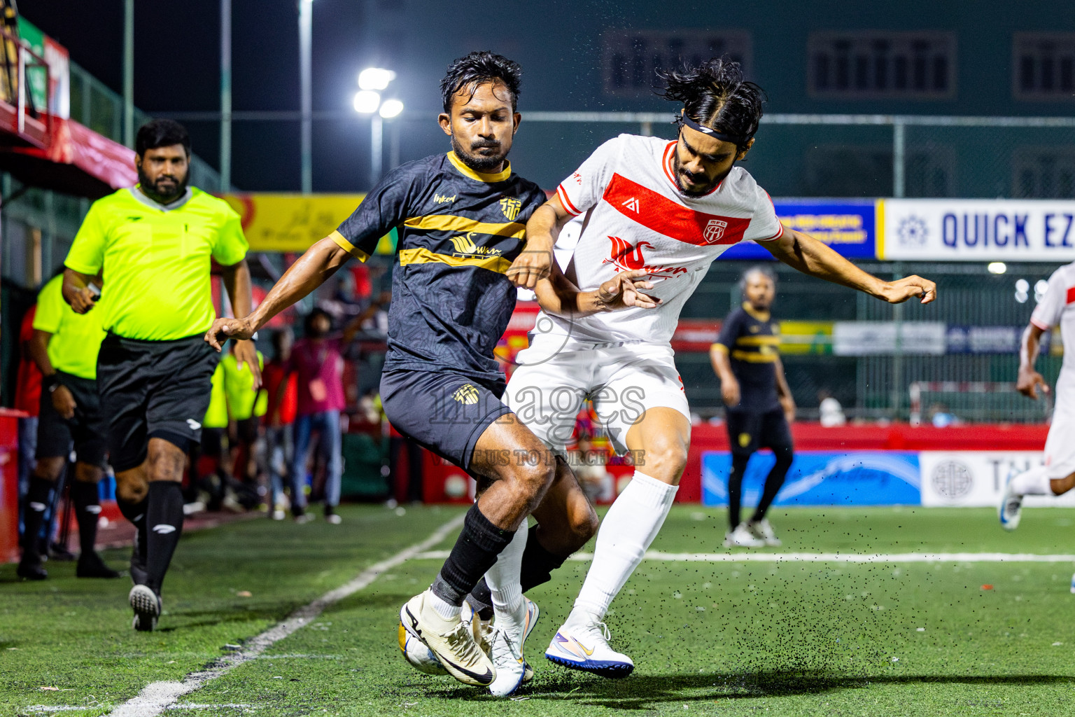 HA Utheemu vs HA Muraidhoo in Day 13 of Golden Futsal Challenge 2025 was held on Friday, 17th January 2025, in Hulhumale', Maldives. Photos: Nausham Waheed / images.mv