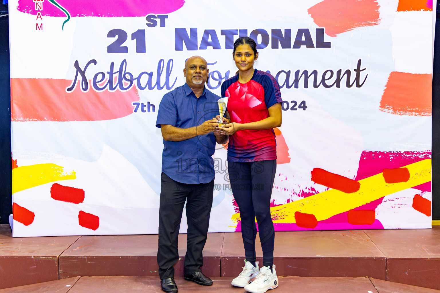 Club Matrix vs Club Green Streets in Final of 21st National Netball Tournament was held in Social Canter at Male', Maldives on Wednesday, 22nd May 2024. Photos: Nausham Waheed / images.mv