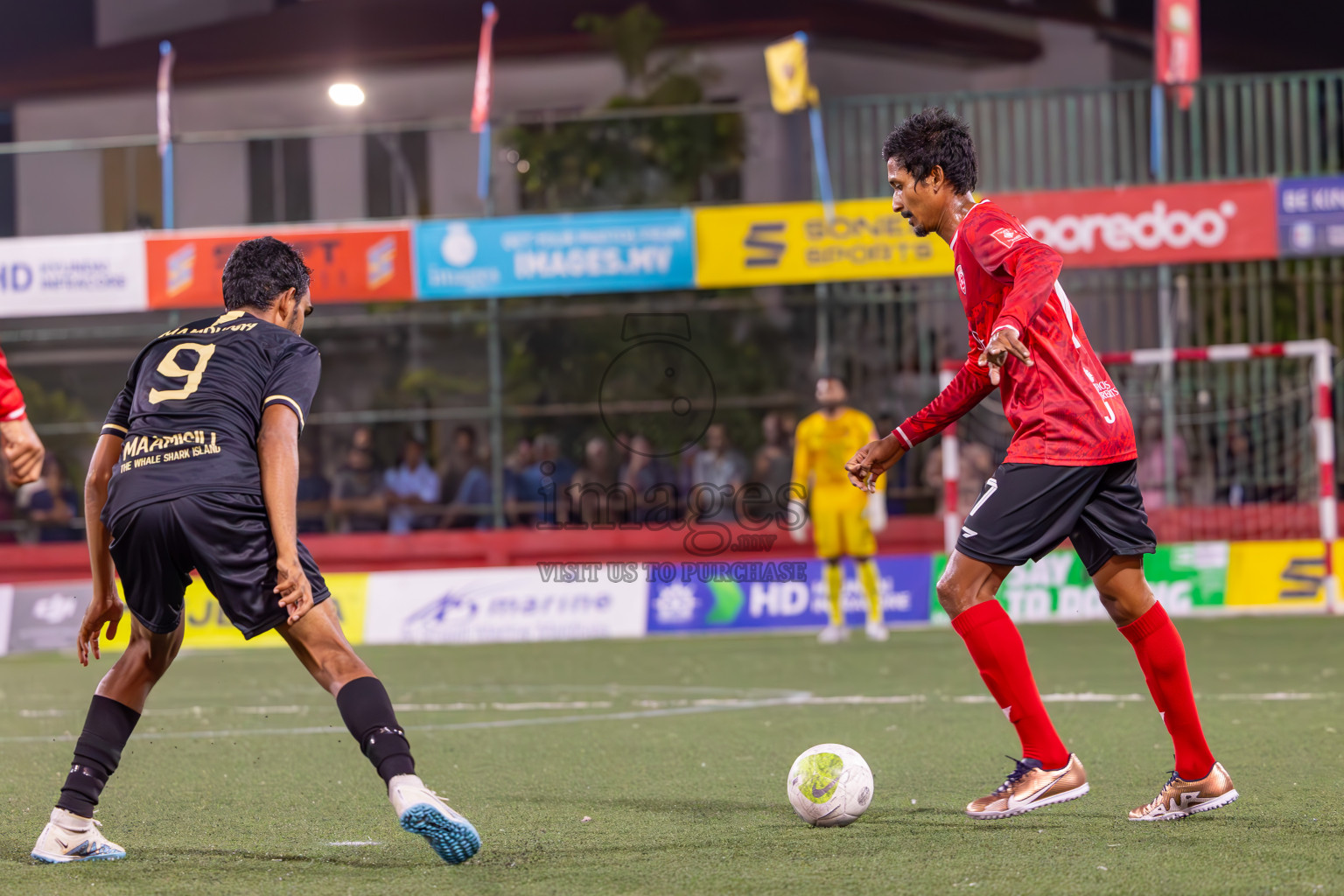 ADh Maamigili vs ADh Mahibadhoo on Day 36 of Golden Futsal Challenge 2024 was held on Wednesday, 21st February 2024, in Hulhumale', Maldives
Photos: Ismail Thoriq, / images.mv