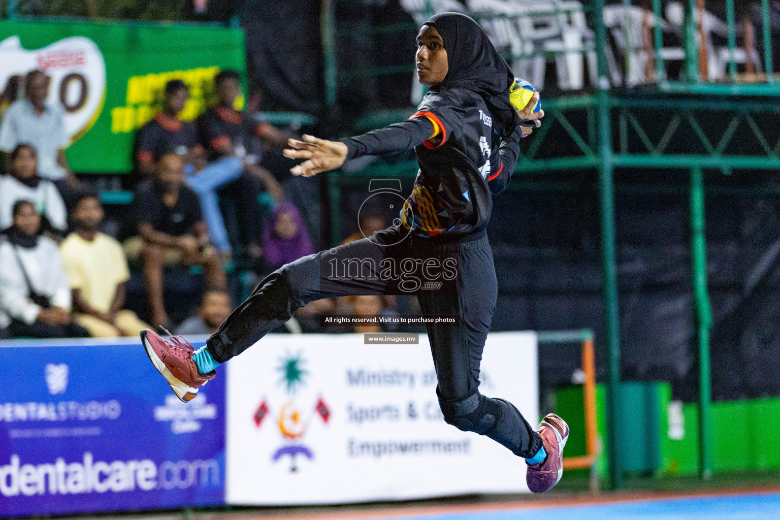 Day 1 of 7th Inter-Office/Company Handball Tournament 2023, held in Handball ground, Male', Maldives on Friday, 16th September 2023 Photos: Nausham Waheed/ Images.mv