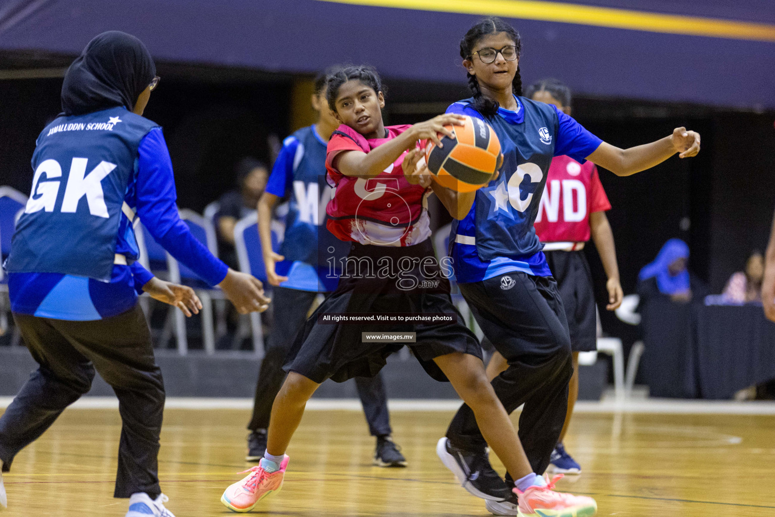 Day7 of 24th Interschool Netball Tournament 2023 was held in Social Center, Male', Maldives on 2nd November 2023. Photos: Nausham Waheed / images.mv