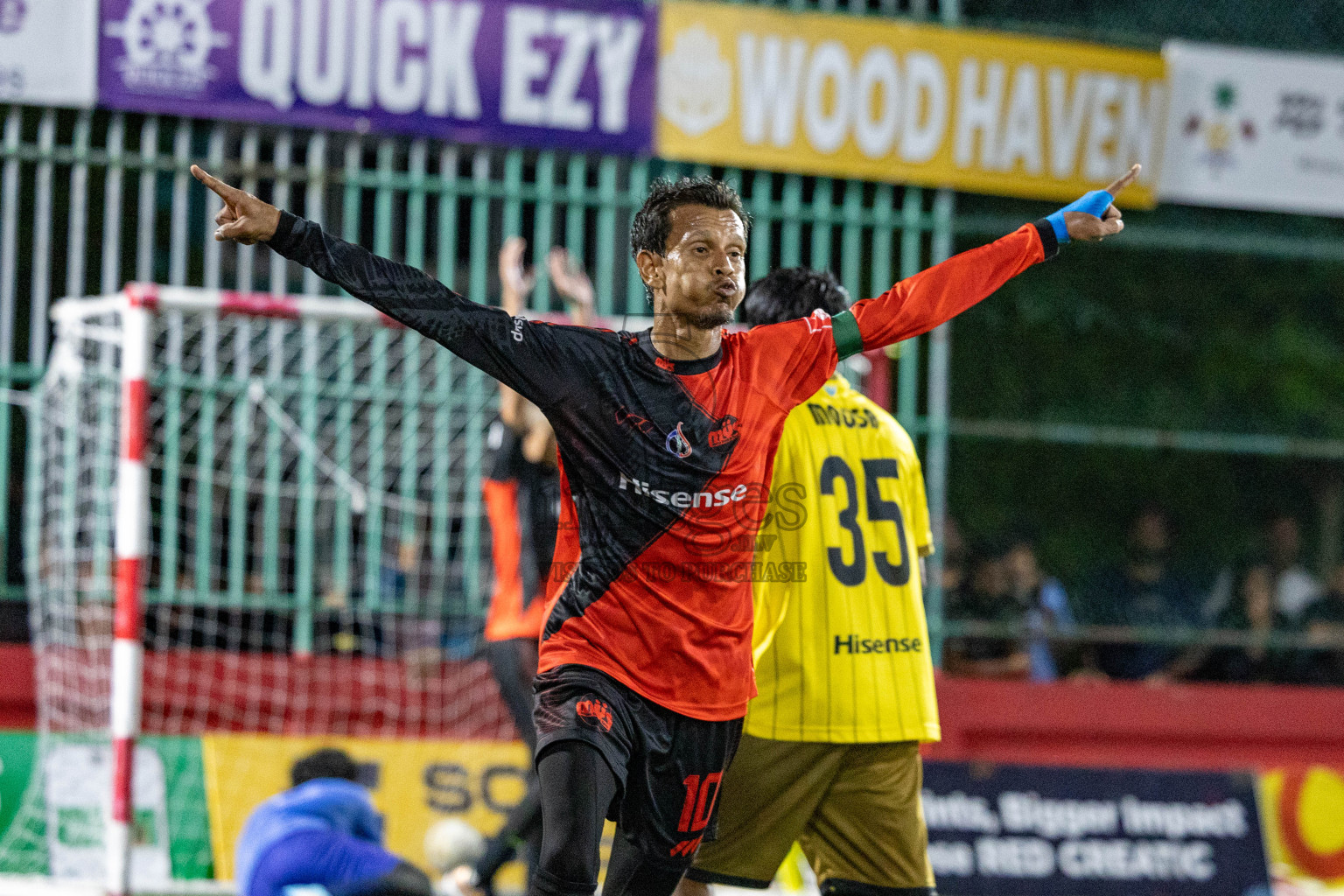 M Kolhufushi VS M Mulak in Day 21 of Golden Futsal Challenge 2025 was held on Saturday, 25 January 2025, in Hulhumale', Maldives. 
Photos: Hassan Simah / images.mv