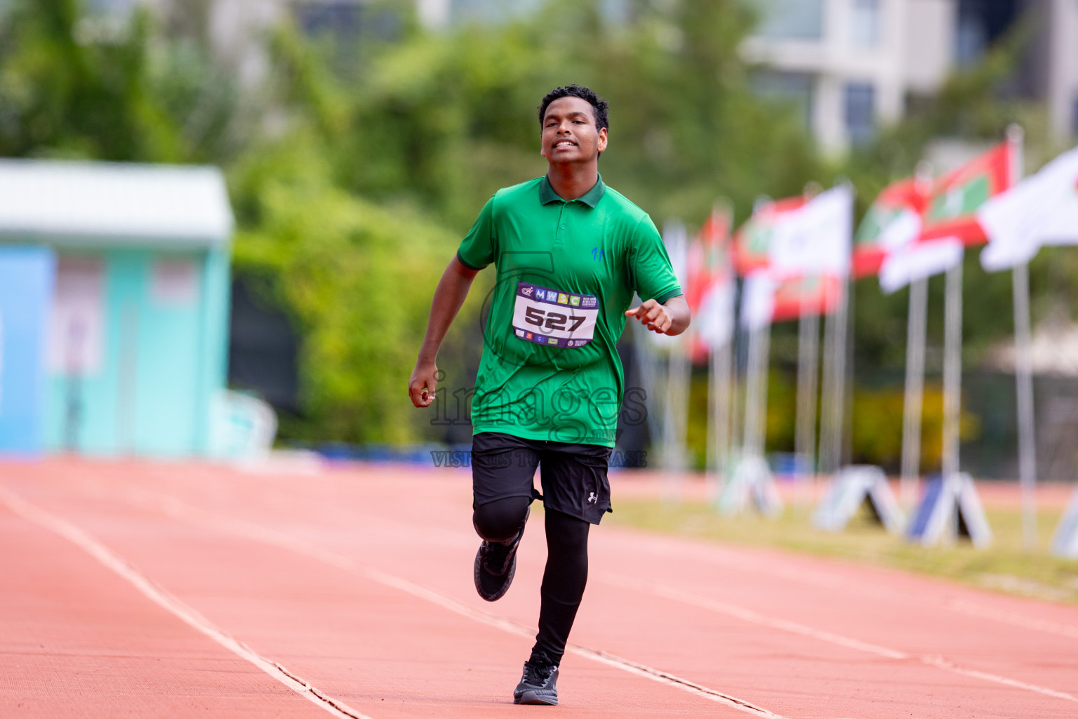 Day 3 of MWSC Interschool Athletics Championships 2024 held in Hulhumale Running Track, Hulhumale, Maldives on Monday, 11th November 2024. 
Photos by: Hassan Simah / Images.mv