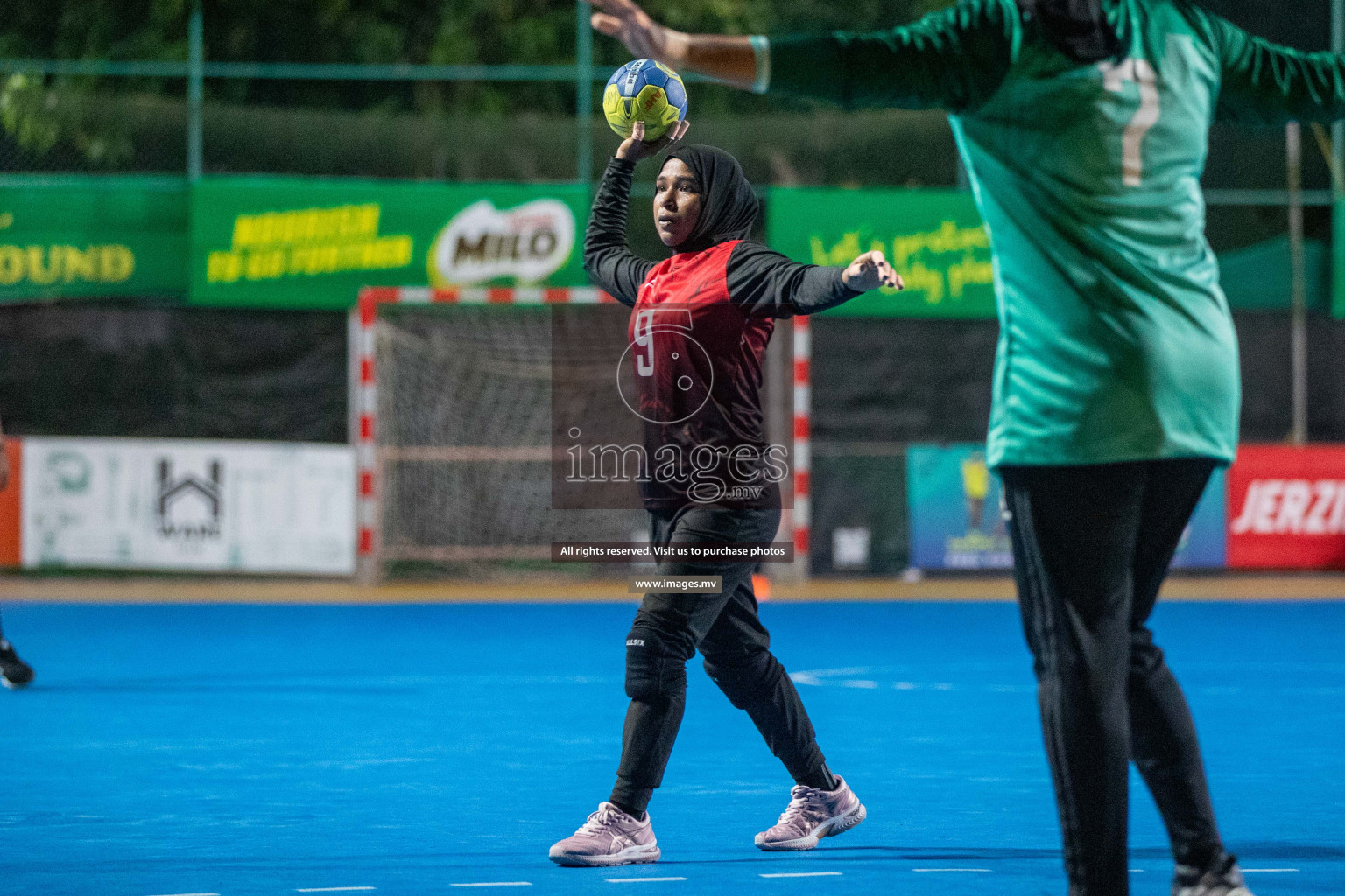 Day 9 of 6th MILO Handball Maldives Championship 2023, held in Handball ground, Male', Maldives on 28th May 2023 Photos: Nausham Waheed/ Images.mv