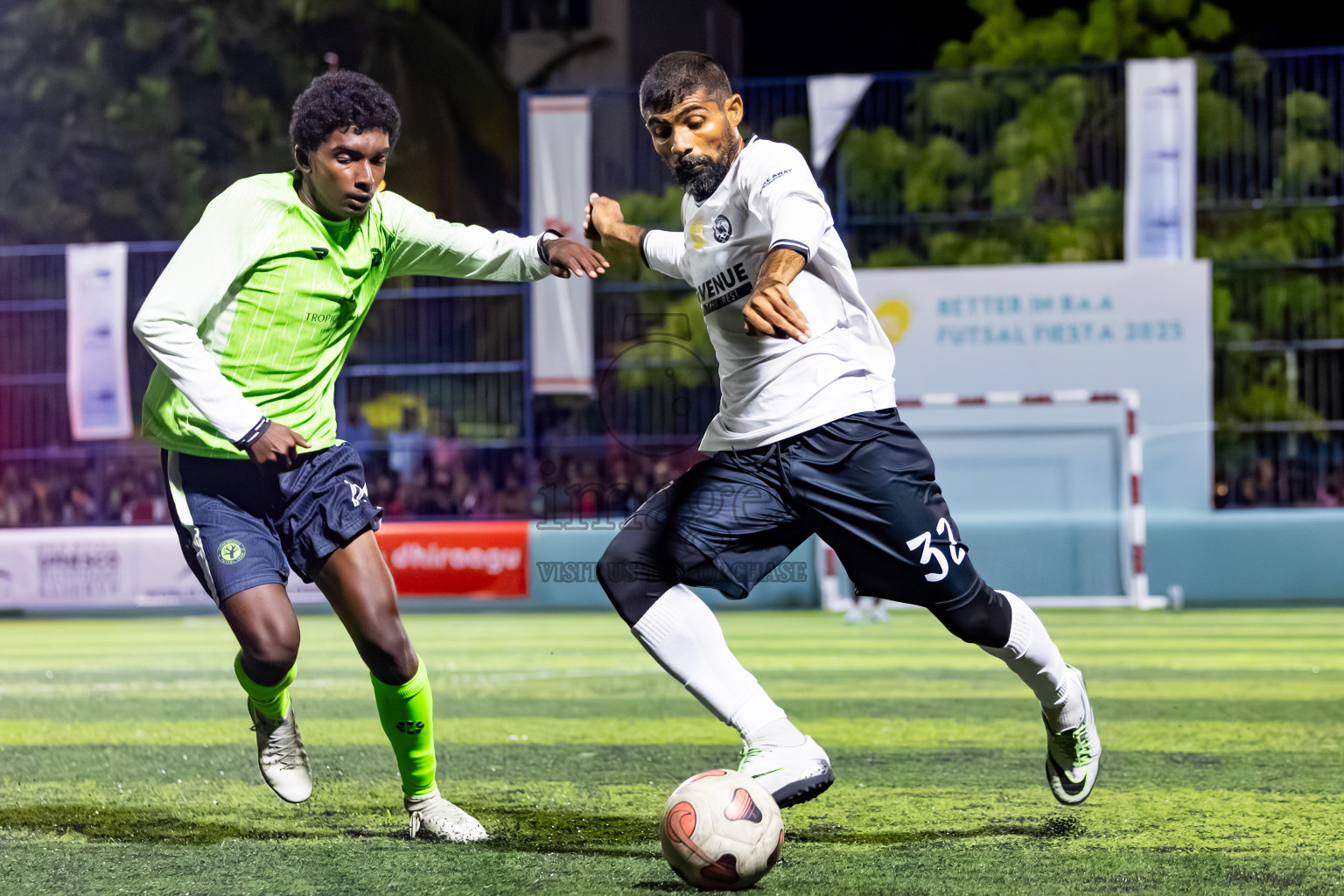 Fehendhoo vs Eydhafushi in Day 7 of Better in Baa Futsal Fiesta 2025 Men's division held in B. Eydhafushi, Maldives on Tuesday, 11th November 2025. Photos: Nausham Waheed / images.mv