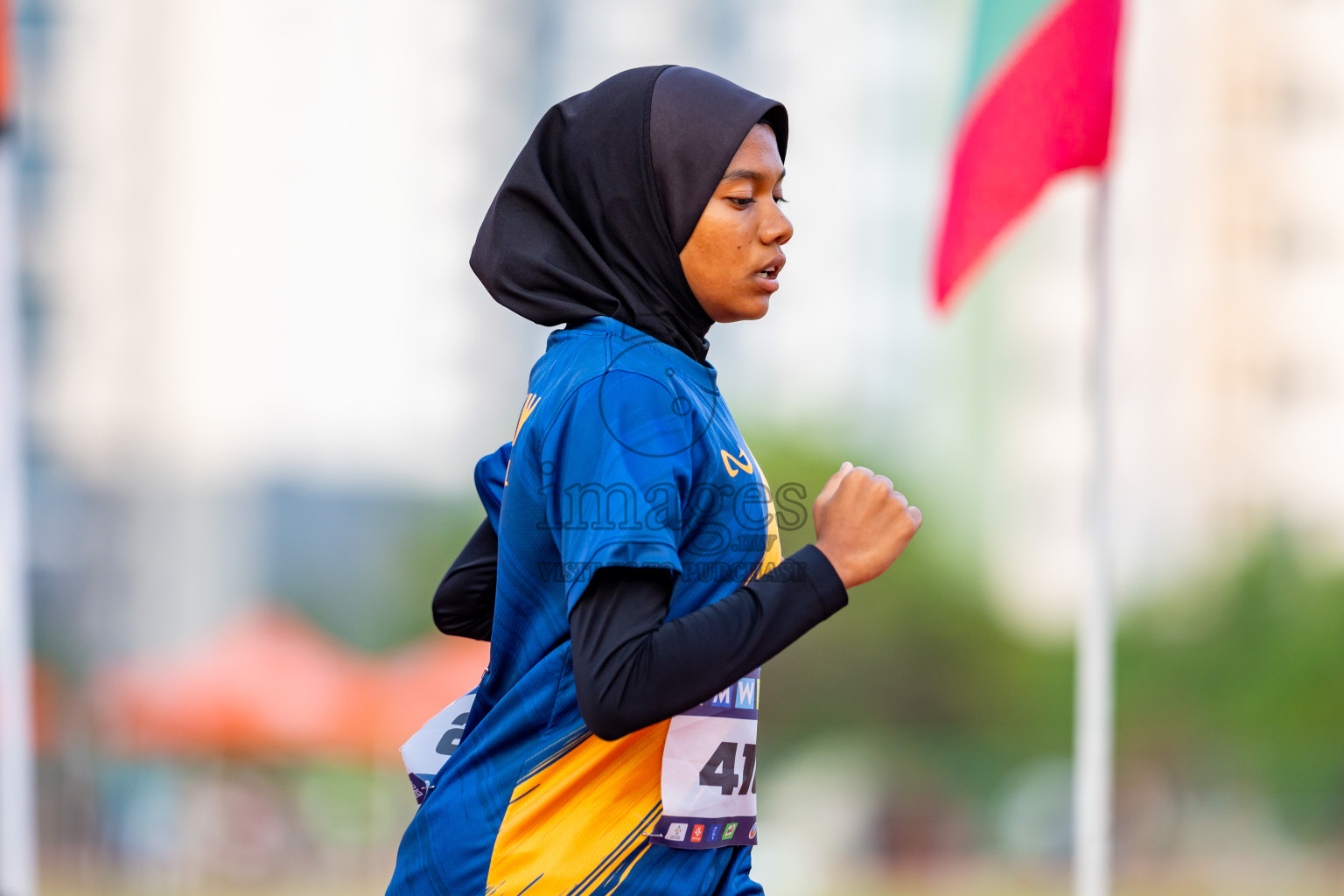 Day 5 of MWSC Interschool Athletics Championships 2024 held in Hulhumale Running Track, Hulhumale, Maldives on Wednesday, 13th November 2024. Photos by: Nausham Waheed / Images.mv