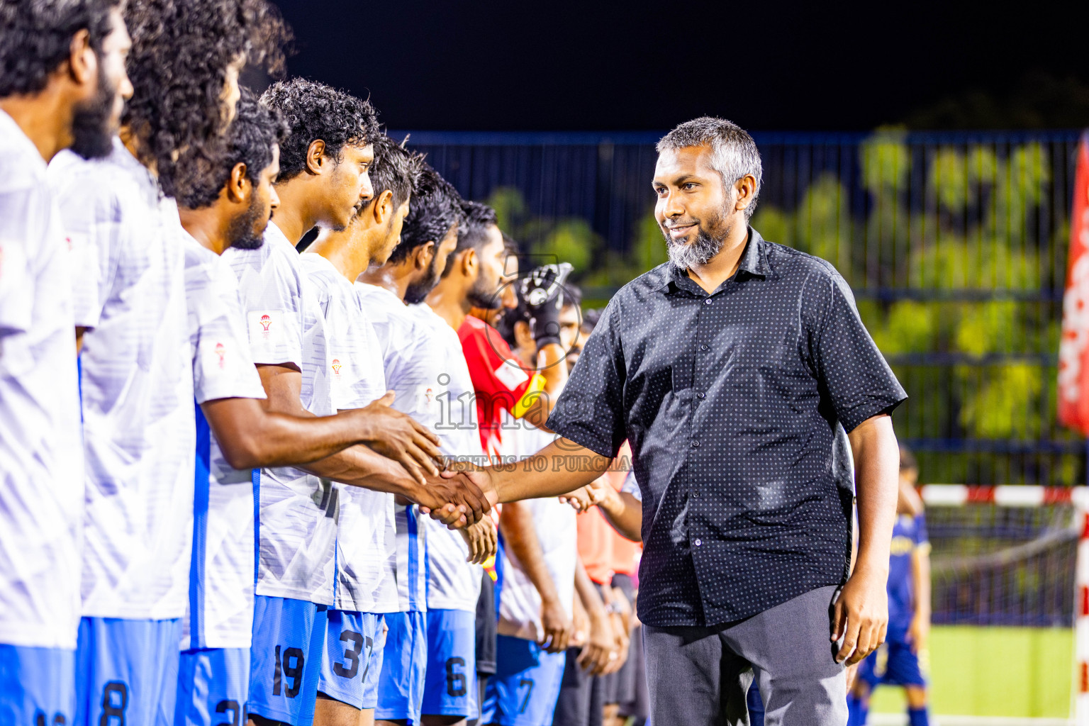 Keawan FC vs United V in Day 4 of Eydhafushi Futsal Cup 2024 was held on Thursday, 11th April 2024, in B Eydhafushi, Maldives Photos: Nausham Waheed / images.mv