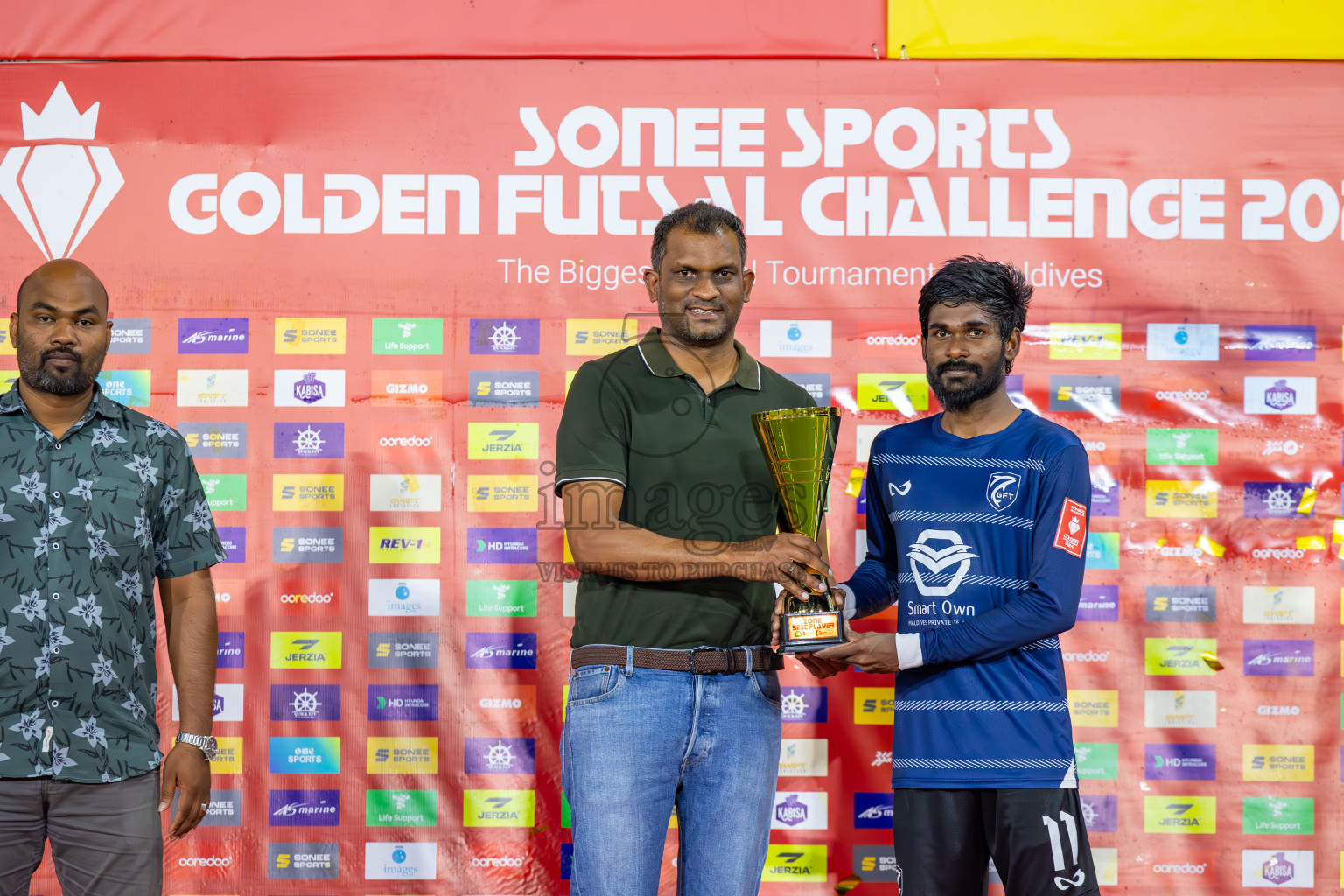 K Gaafaru vs B Eydhafushi in Zone 3 Final on Day 38 of Golden Futsal Challenge 2024 which was held on Friday, 23rd February 2024, in Hulhumale', Maldives Photos: Ismail Thoriq / images.mv