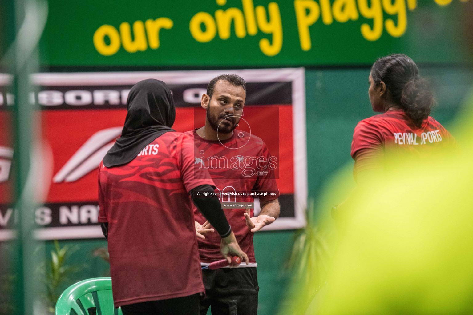 Final of Badminton association mixed group championship 2021 held in Male', Maldives Photos by Nausham Waheed