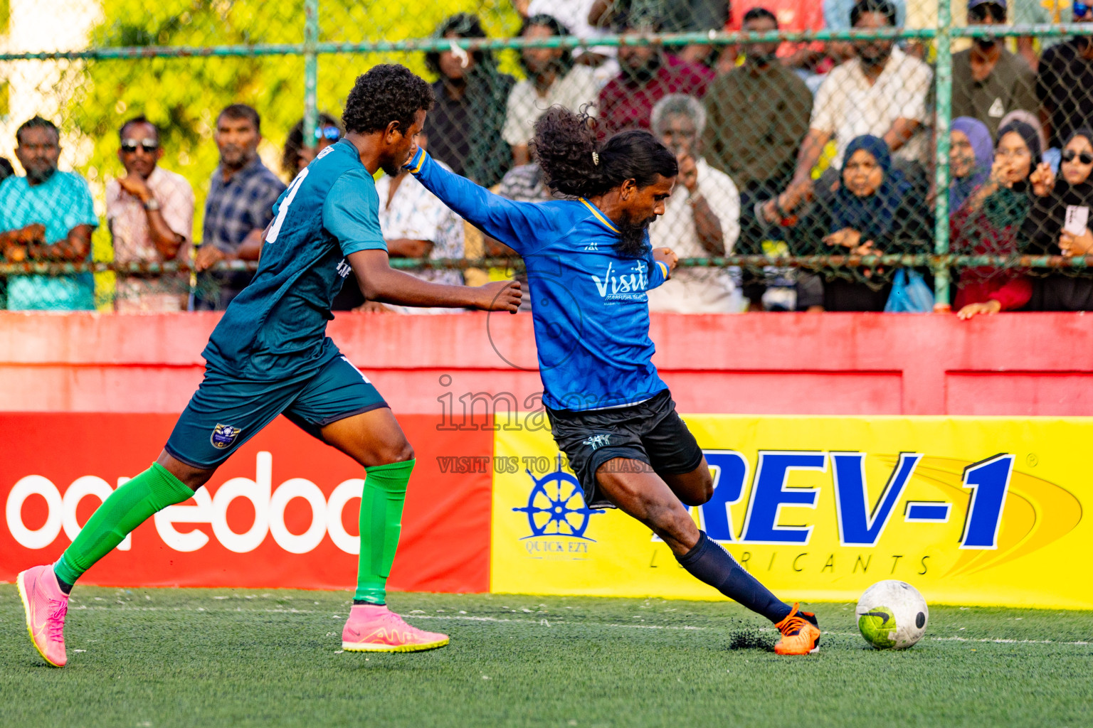 K. Maafushi vs K. Guraidhoo in Day 19 of Golden Futsal Challenge 2024 was held on Friday, 2nd February 2024 in Hulhumale', Maldives 
Photos: Hassan Simah / images.mv