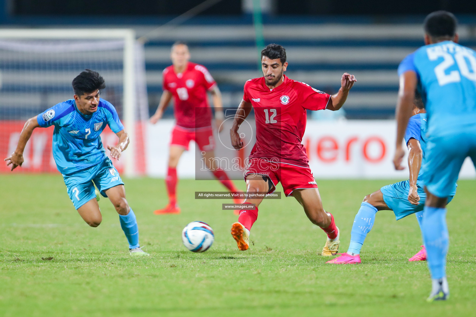 Lebanon vs India in the Semi-final of SAFF Championship 2023 held in Sree Kanteerava Stadium, Bengaluru, India, on Saturday, 1st July 2023. Photos: Nausham Waheed, Hassan Simah / images.mv