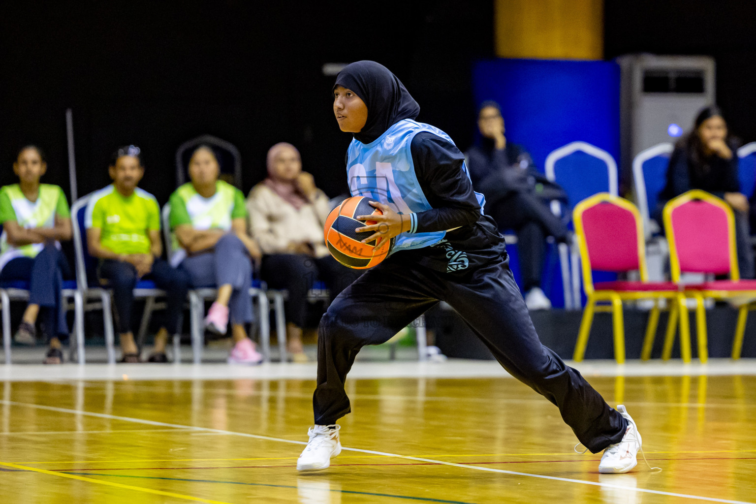 Day 14 of 25th Inter-School Netball Tournament was held in Social Center at Male', Maldives on Sunday, 25th August 2024. Photos: Nausham Waheed / images.mv