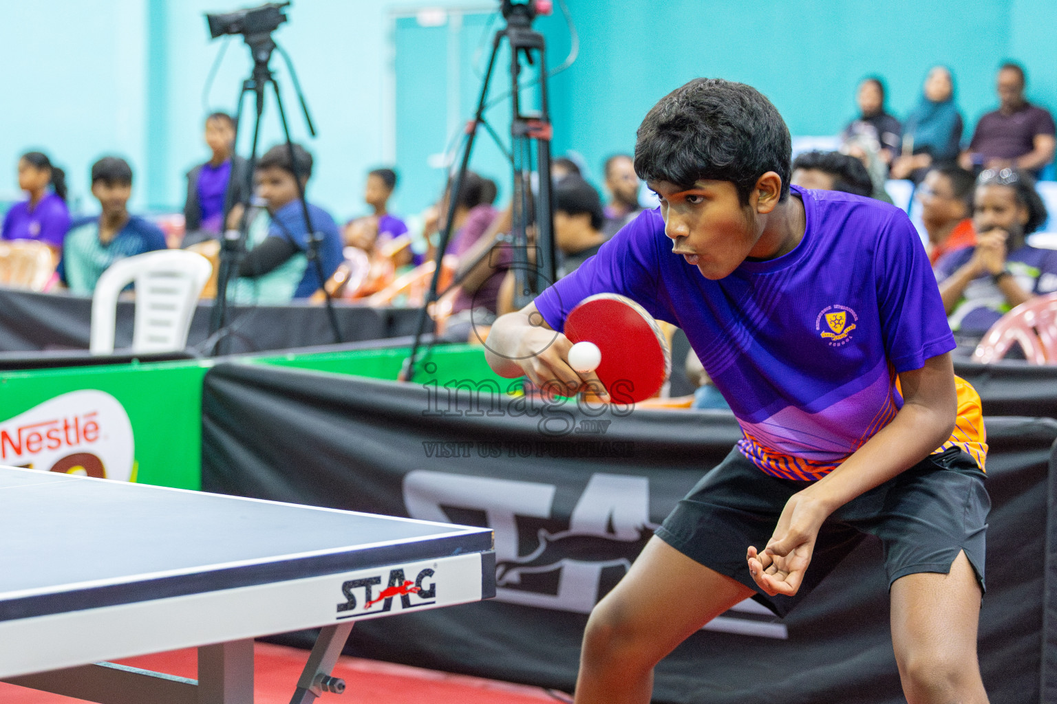 Day 3 of Interschool Table Tennis Tournament 2025 held at Male' TT Hall, Male', Maldives on Saturday, 17th May 2025. Photos By: Ismail Thoriq / images.mv