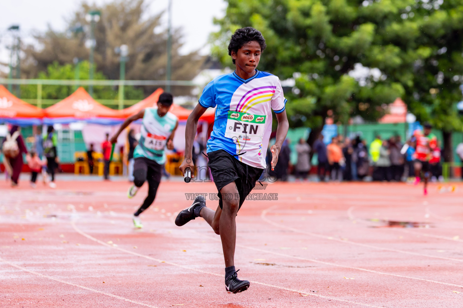 Day 6 of Inter-school Athletics Championship 2025 held in Ekuveni Synthetic Track, Male', Maldives on Sunday, 12th October 2025. Photos by: Nausham Waheed / Images.mv