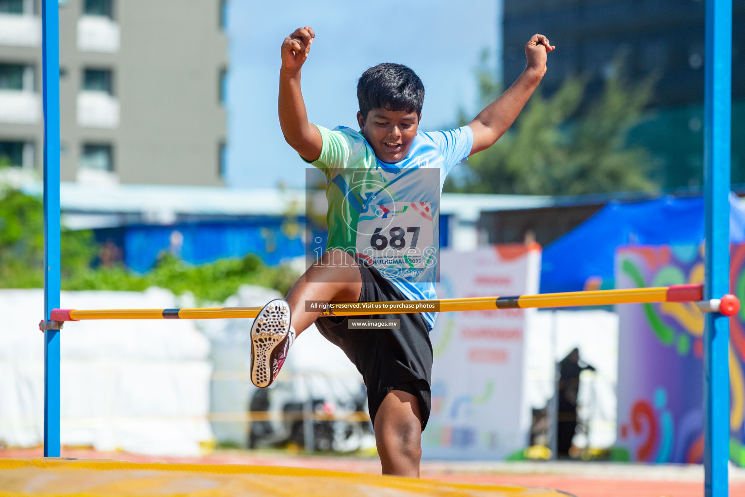 Day three of Inter School Athletics Championship 2023 was held at Hulhumale' Running Track at Hulhumale', Maldives on Tuesday, 16th May 2023. Photos: Nausham Waheed / images.mv