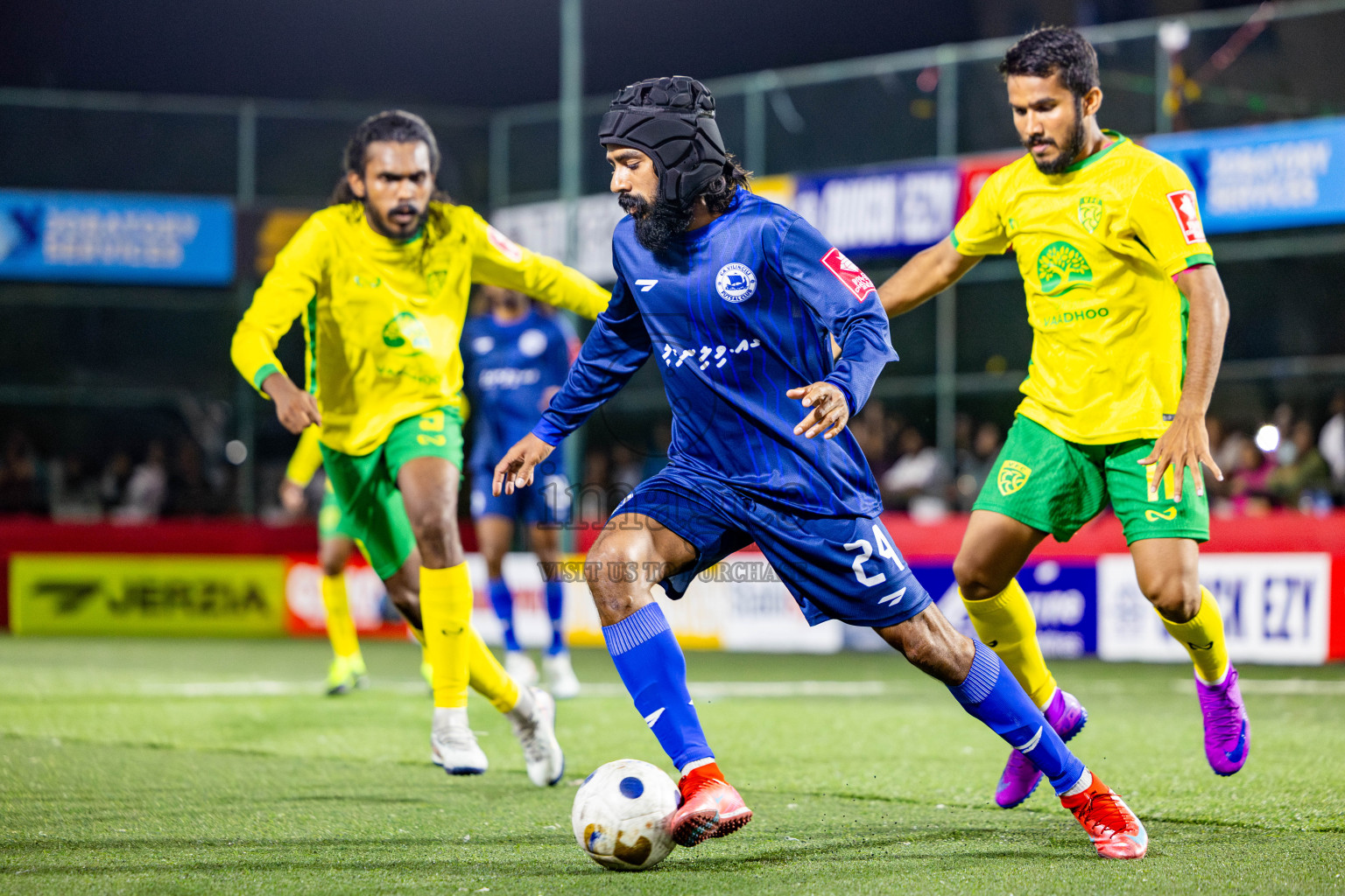 Gdh Vaadhoo vs GA Villingili in zone round Day 30 of Golden Futsal Challenge 2025 was held on Monday , 3rd February 2025, in Hulhumale', Maldives. Photos: Nausham Waheed / images.mv