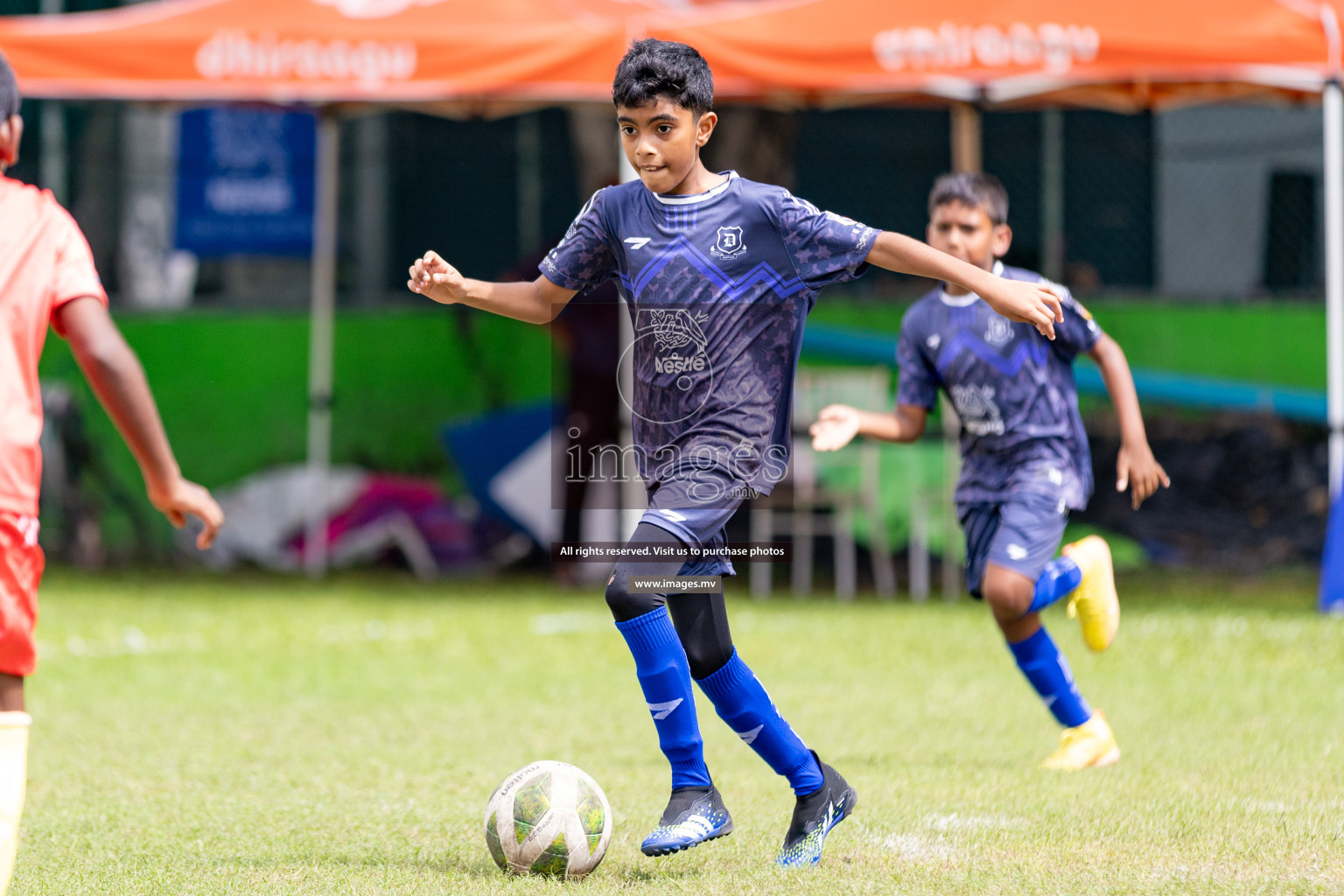 Day 1 of Milo kids football fiesta, held in Henveyru Football Stadium, Male', Maldives on Wednesday, 11th October 2023 Photos: Nausham Waheed/ Images.mv