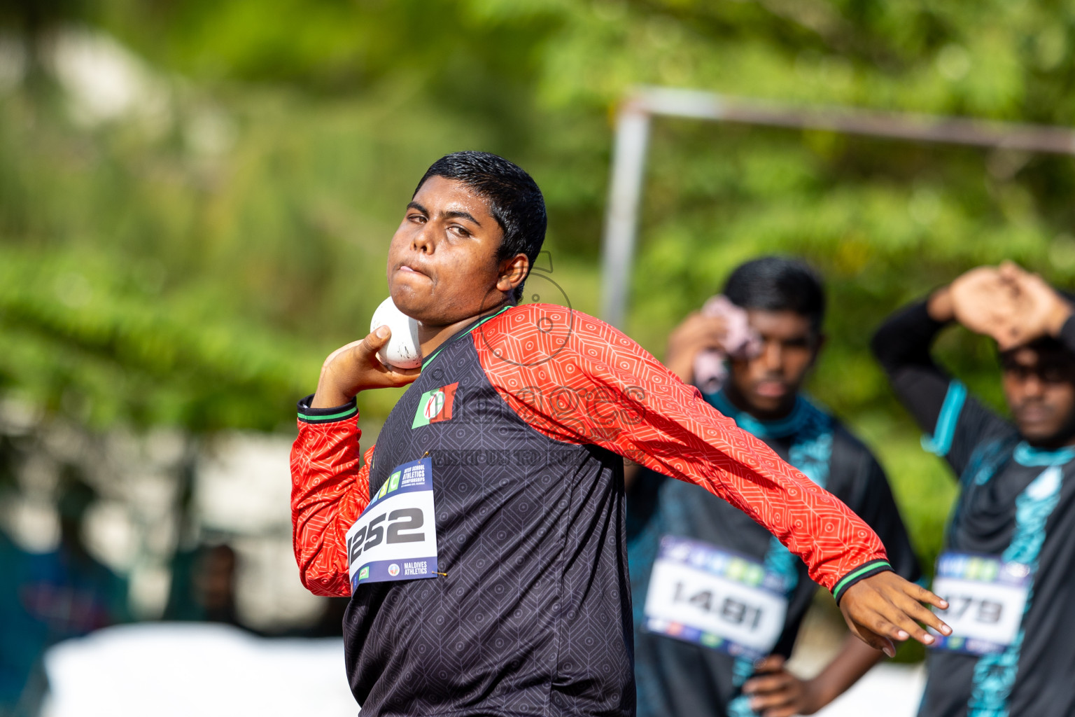 Day 1 of MWSC Interschool Athletics Championships 2024 held in Hulhumale Running Track, Hulhumale, Maldives on Saturday, 9th November 2024. 
Photos by: Ismail Thoriq / images.mv