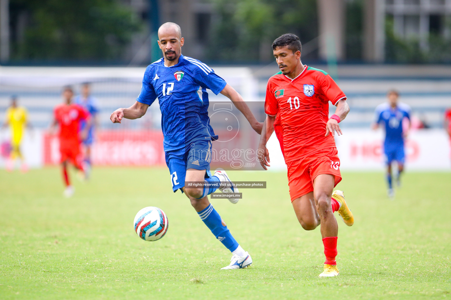 Kuwait vs Bangladesh in the Semi-final of SAFF Championship 2023 held in Sree Kanteerava Stadium, Bengaluru, India, on Saturday, 1st July 2023. Photos: Nausham Waheed, Hassan Simah / images.mv