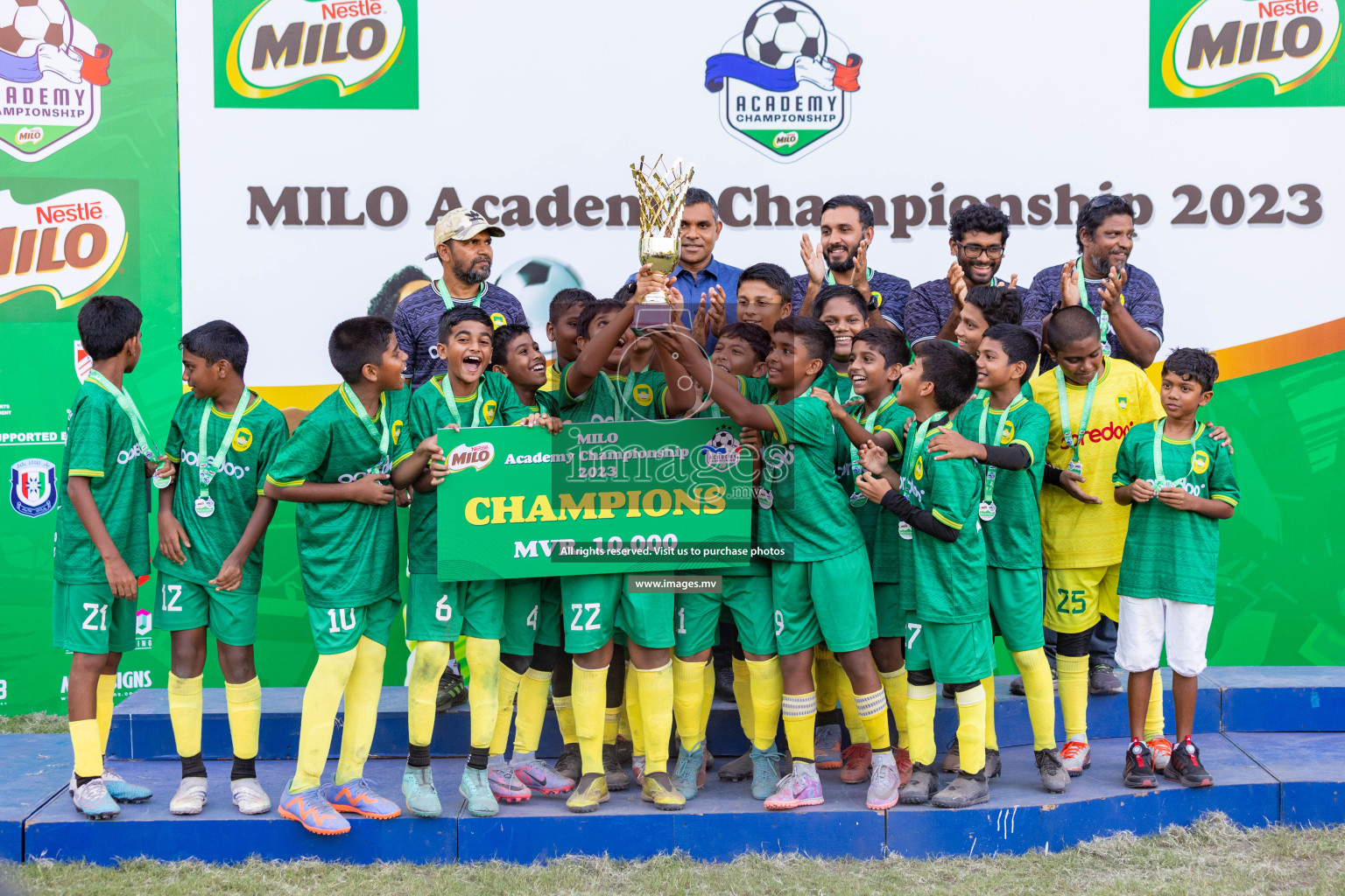 Day 2 of MILO Academy Championship 2023 (U12) was held in Henveiru Football Grounds, Male', Maldives, on Saturday, 19th August 2023. Photos: Nausham Waheedh / images.mv