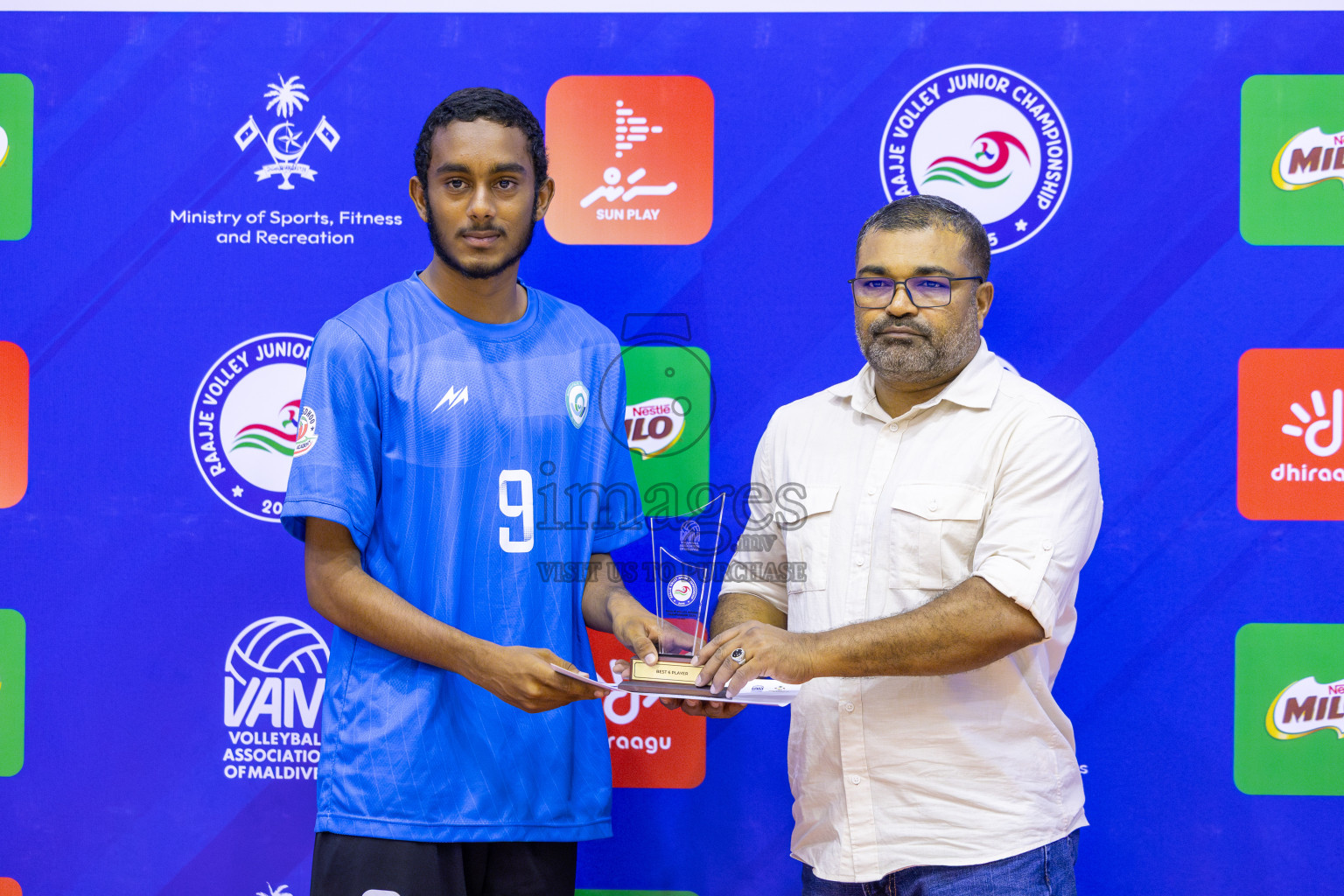 ADh Maamigili vs Male' City in the Finals of MILO Raajje Volley Junior Championship 2025 (U16 Boys) was held in Social Center Indoor Hall, Maldives on Saturday, 27th September 2025. Photos: Ismail Thoriq / images.mv