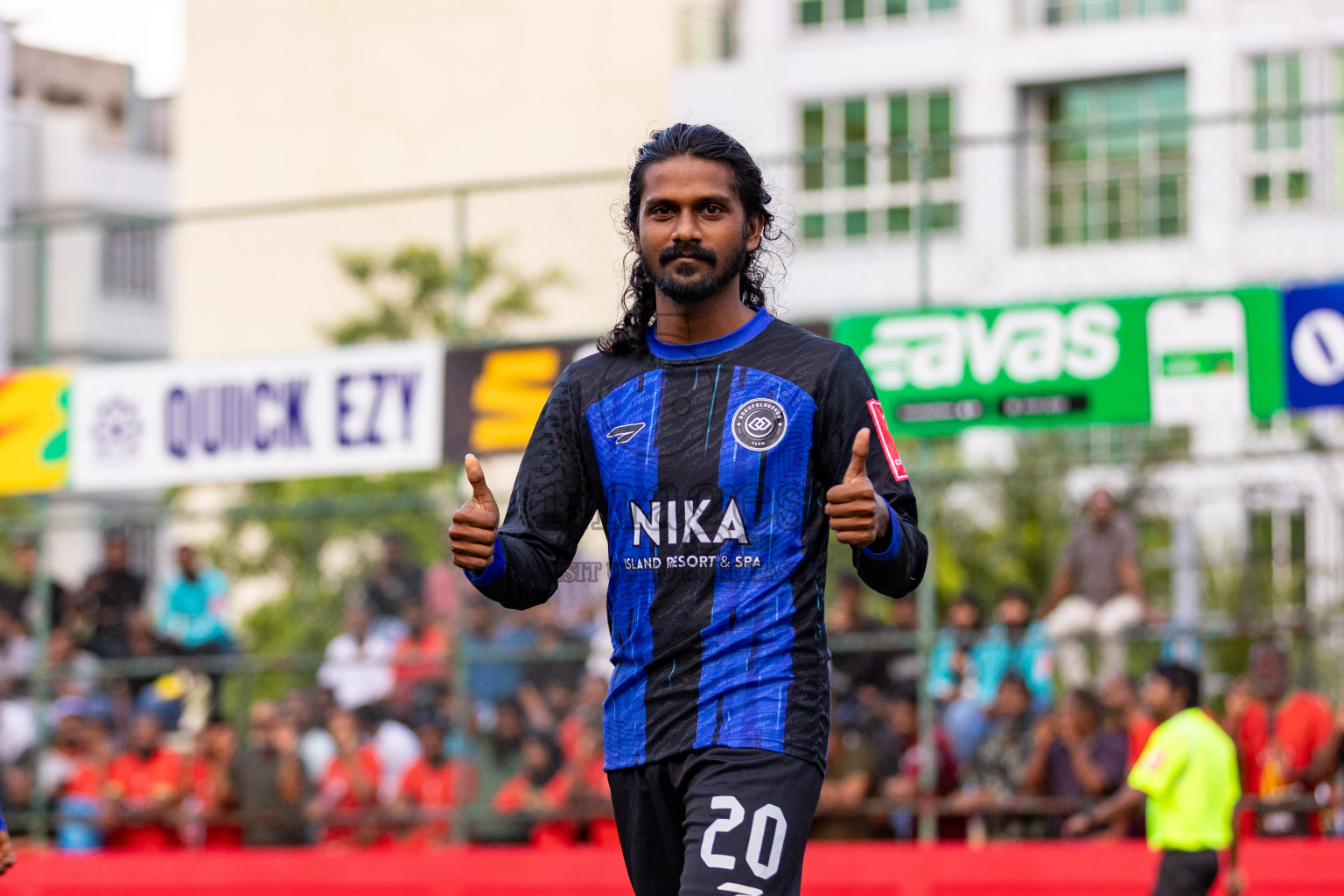 AA. Maalhos VS AA. Bodufolhudhoo in Day 7 of Golden Futsal Challenge 2025 was held on Saturday, 11th January 2025, in Hulhumale', Maldives 
Photos: Hassan Simah / images.mv