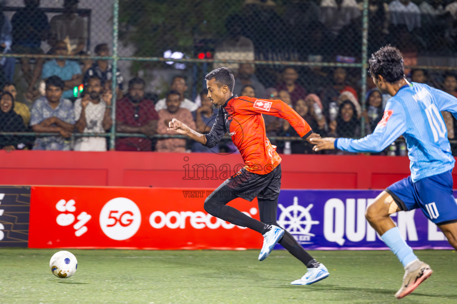 M Dhiggaru vs M Muli in Meemu Atoll Finals in Day 25 of Golden Futsal Challenge 2025 was held on Wednesday , 28th January 2025, in Hulhumale', Maldives. Photos: Ismail Thoriq / images.mv