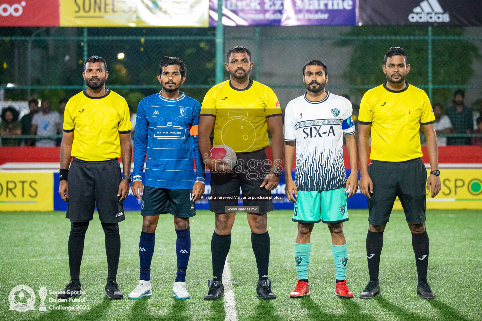 K. Thulusdhoo vs K. Gaafaru in Day 4 of Golden Futsal Challenge 2023 on 08 February 2023 in Hulhumale, Male, Maldives