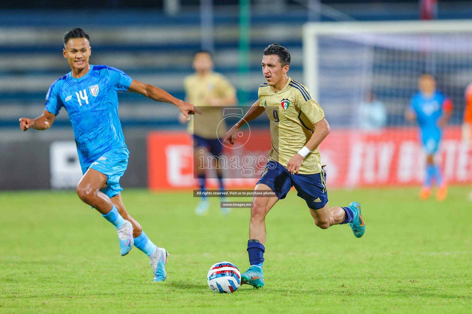 India vs Kuwait in SAFF Championship 2023 held in Sree Kanteerava Stadium, Bengaluru, India, on Tuesday, 27th June 2023. Photos: Nausham Waheed/ images.mv