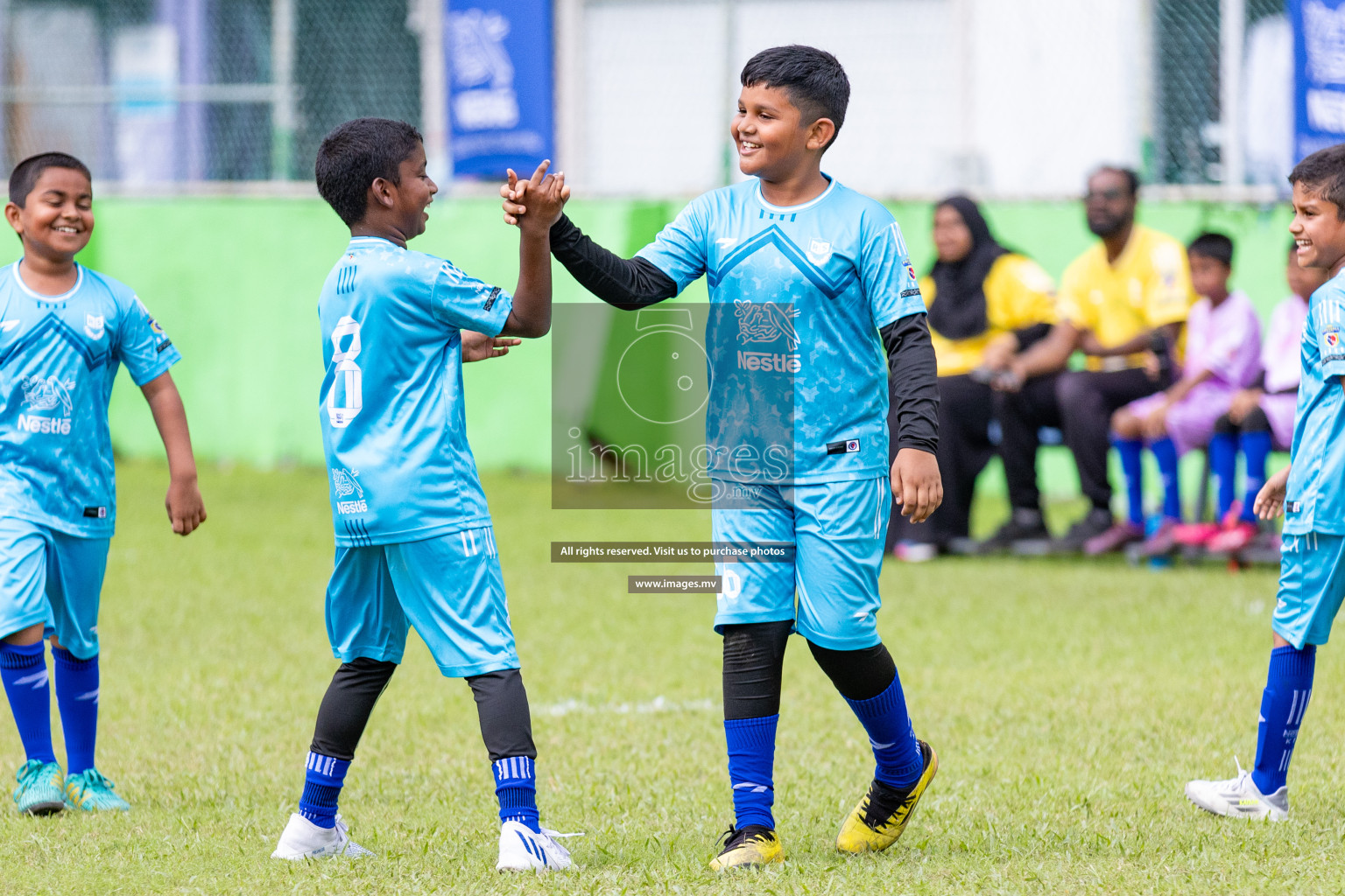 Day 1 of Milo kids football fiesta, held in Henveyru Football Stadium, Male', Maldives on Wednesday, 11th October 2023 Photos: Nausham Waheed/ Images.mv