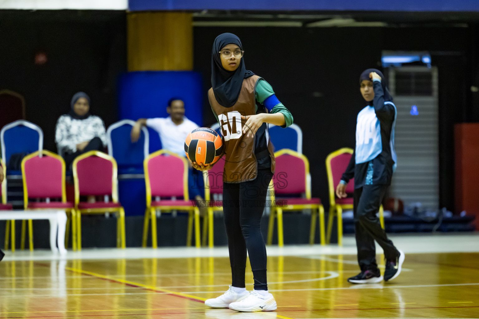 Day 12 of 25th Inter-School Netball Tournament was held in Social Center at Male', Maldives on Thursday, 22nd August 2024.