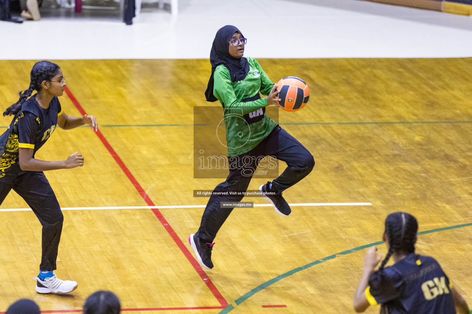 Day6 of 24th Interschool Netball Tournament 2023 was held in Social Center, Male', Maldives on 1st November 2023. Photos: Nausham Waheed / images.mv