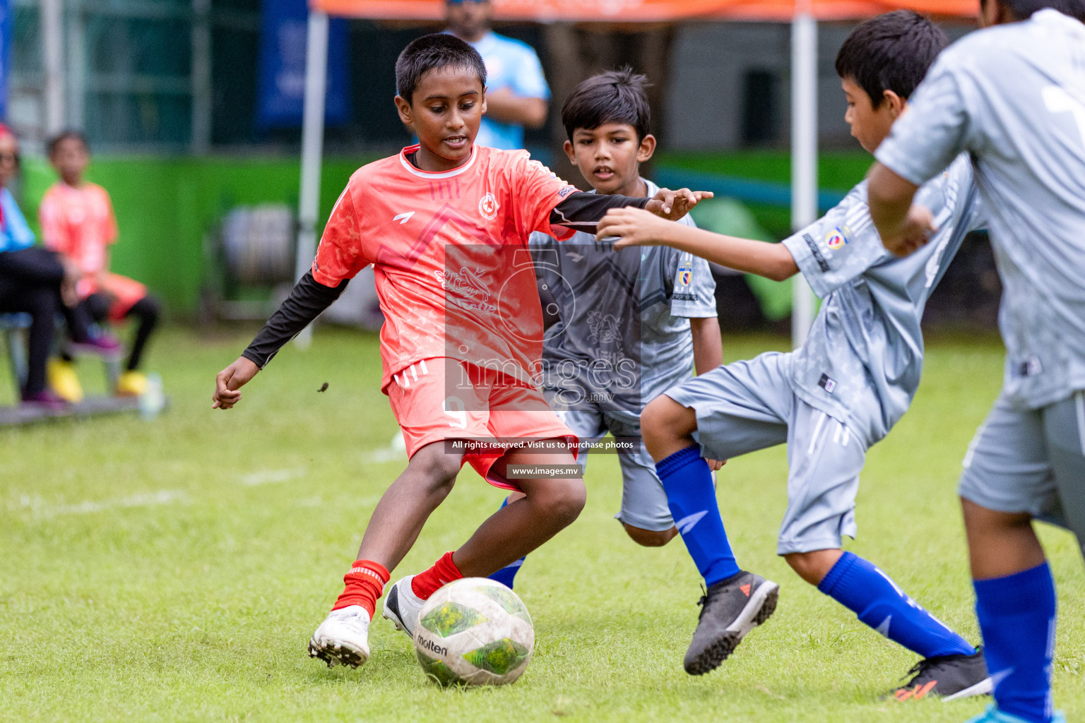 Day 1 of Milo kids football fiesta, held in Henveyru Football Stadium, Male', Maldives on Wednesday, 11th October 2023 Photos: Nausham Waheed/ Images.mv