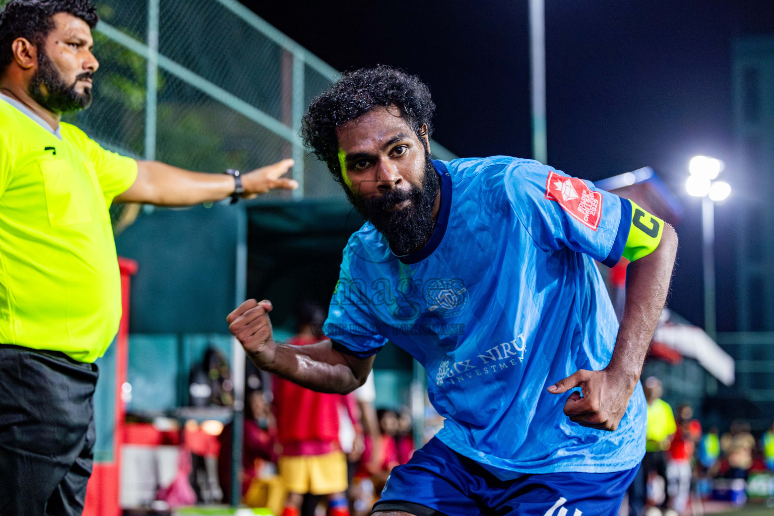 M Maduvvari VS M Dhiggaru in Day 8 of Golden Futsal Challenge 2025 was held on Sunday, 12th January 2025, in Hulhumale', Maldives Photos: Nausham Waheed , Ismail Thoriq / images.mv