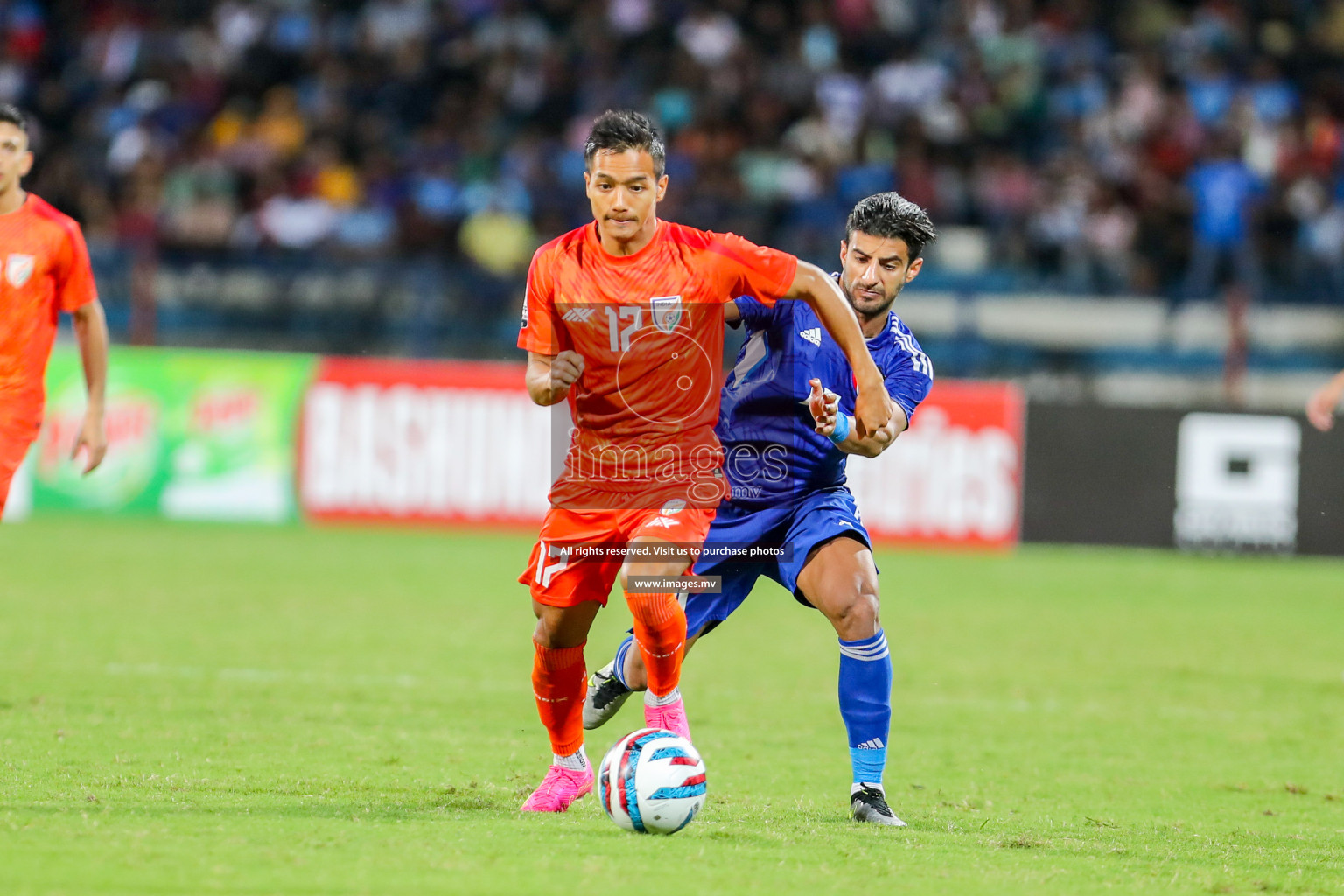 Kuwait vs India in the Final of SAFF Championship 2023 held in Sree Kanteerava Stadium, Bengaluru, India, on Tuesday, 4th July 2023. Photos: Hassan Simah / images.mv