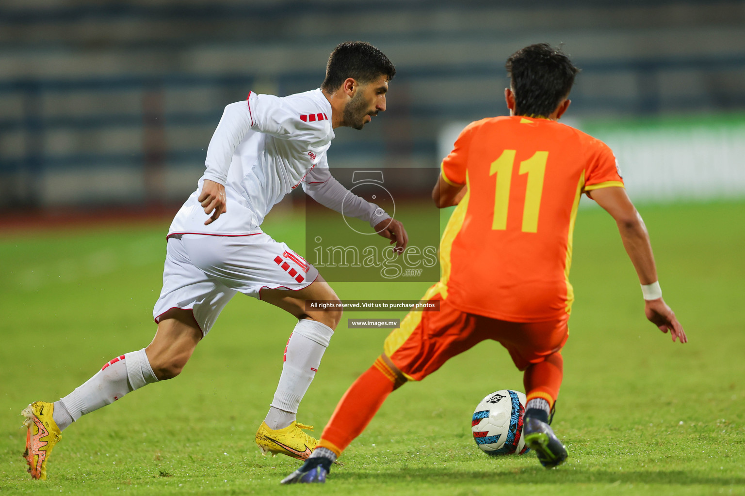 Bhutan vs Lebanon in SAFF Championship 2023 held in Sree Kanteerava Stadium, Bengaluru, India, on Sunday, 25th June 2023. Photos: Nausham Waheed / images.mv