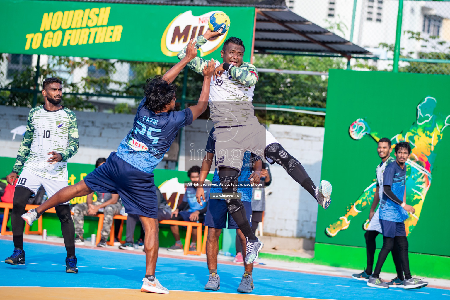 Milo 8th National Handball Tournament Day 4, 18th December 2021, at Handball Ground, Male', Maldives. Photos by Hassan Simah